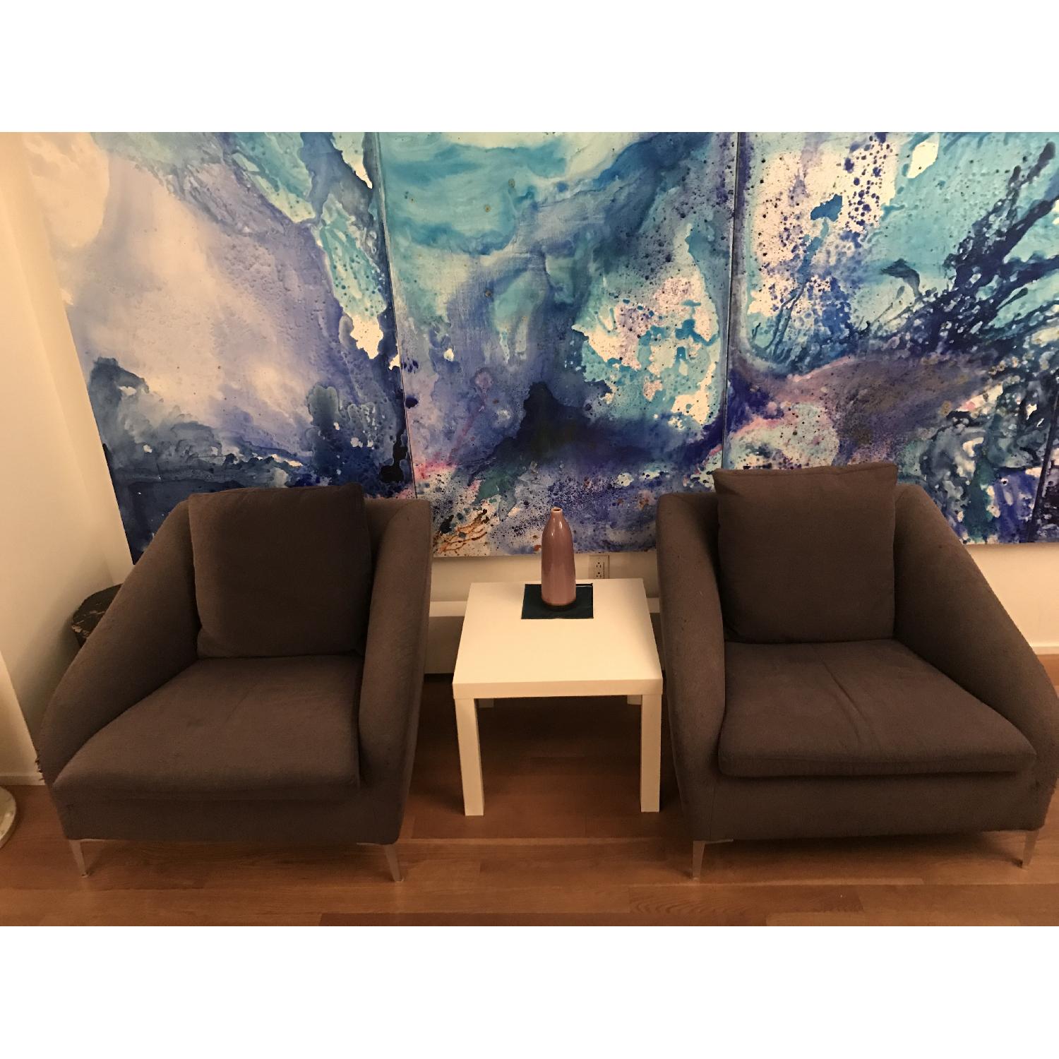 Ligne Roset Purple Armchair - image-1