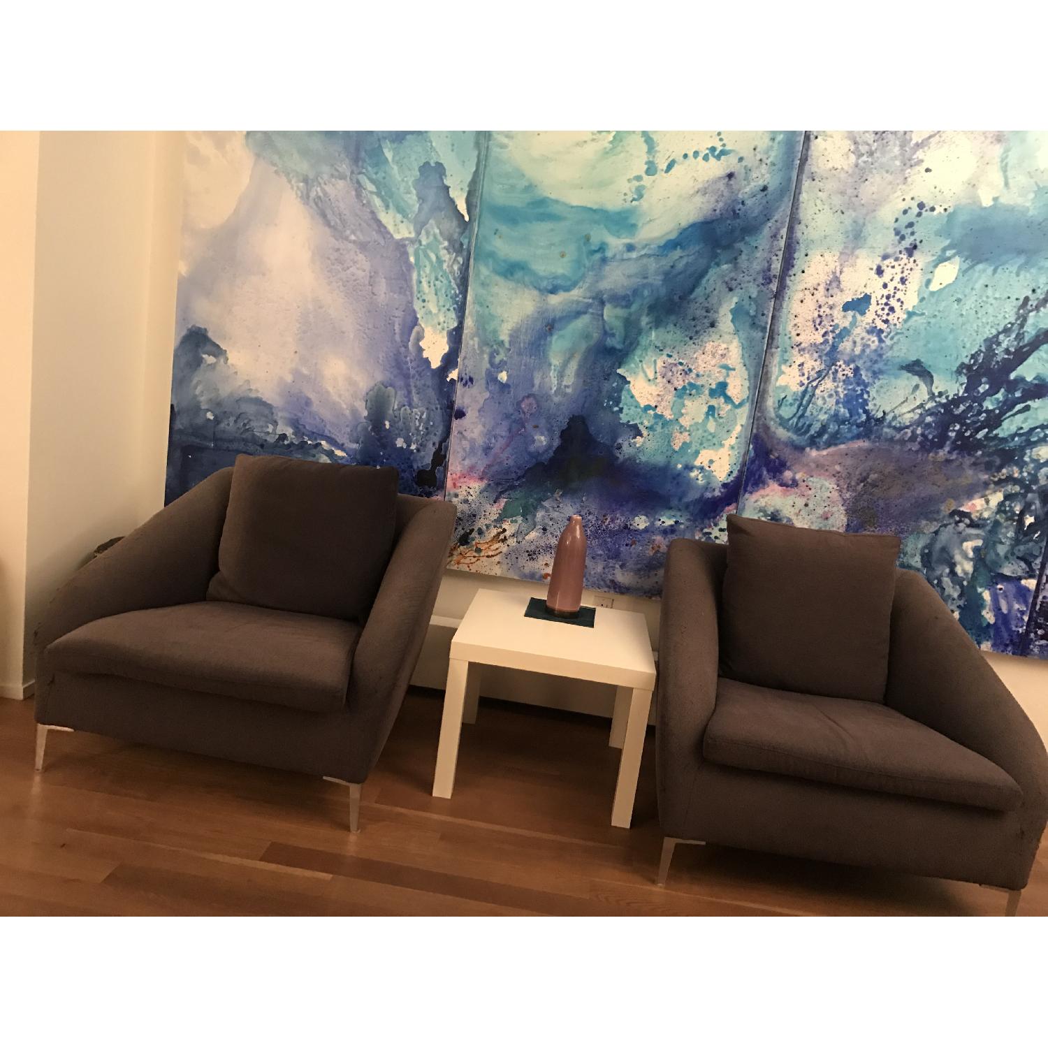 Ligne Roset Purple Armchair - image-5