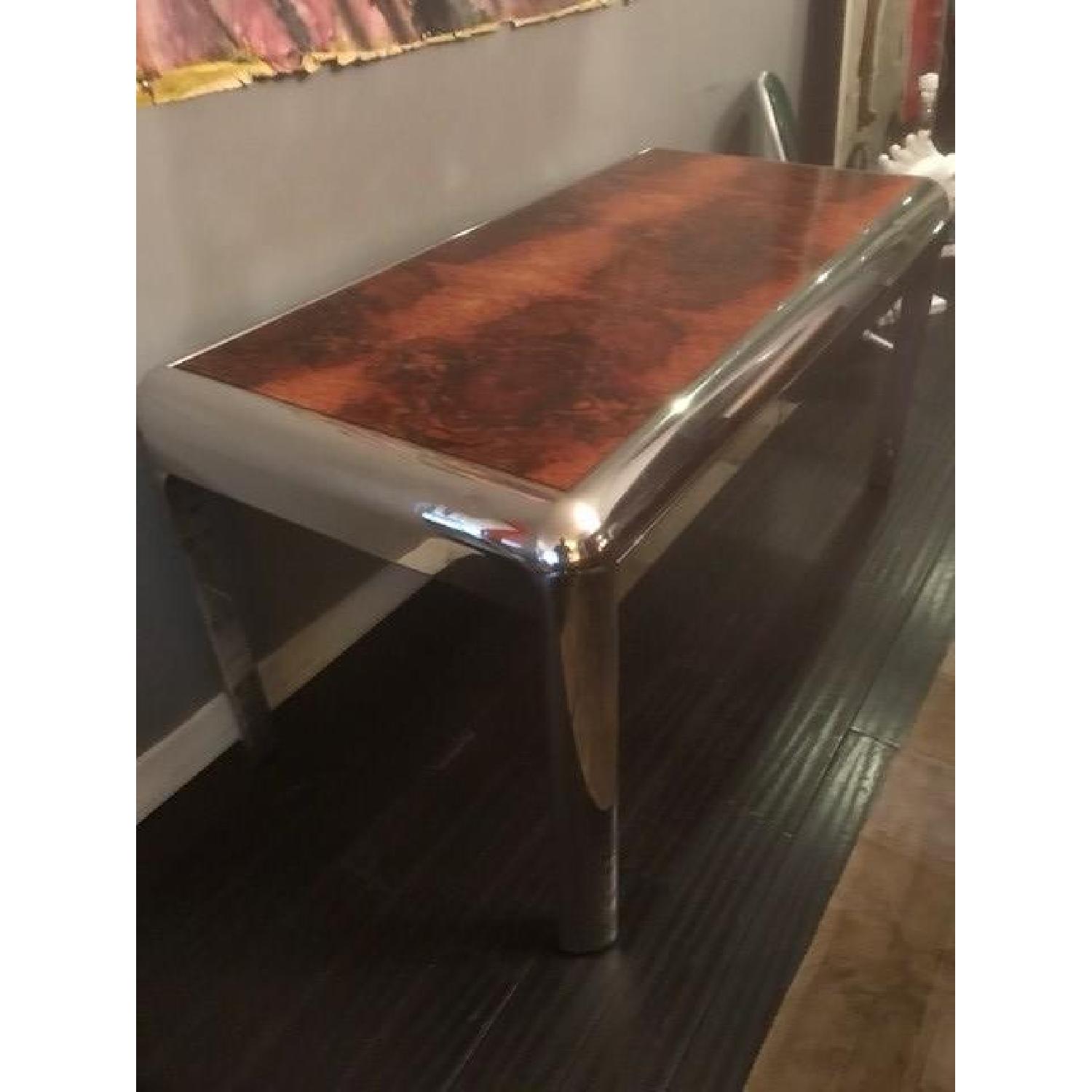 1970's Chrome Desk/Table - image-1