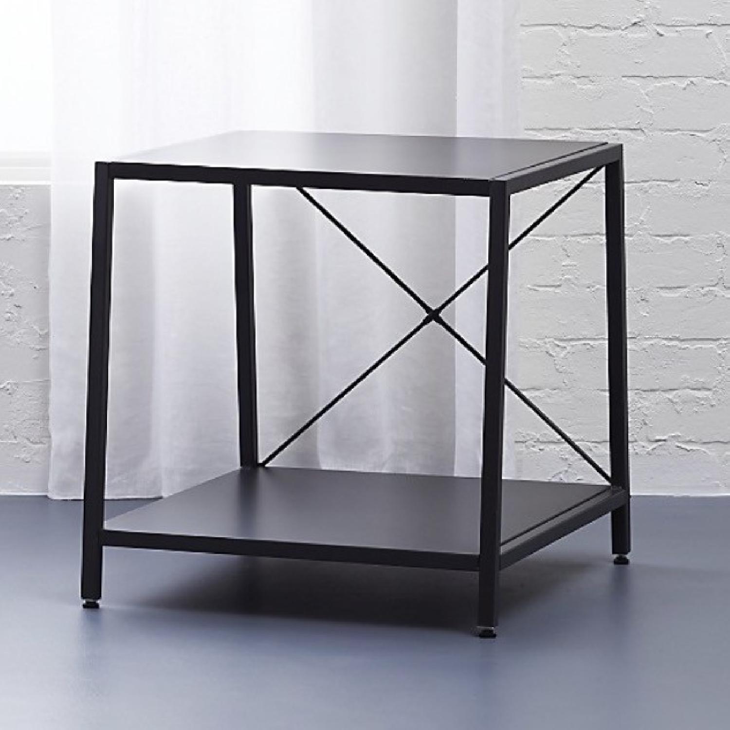 CB2 Harvey Carbon Nightstand - image-1