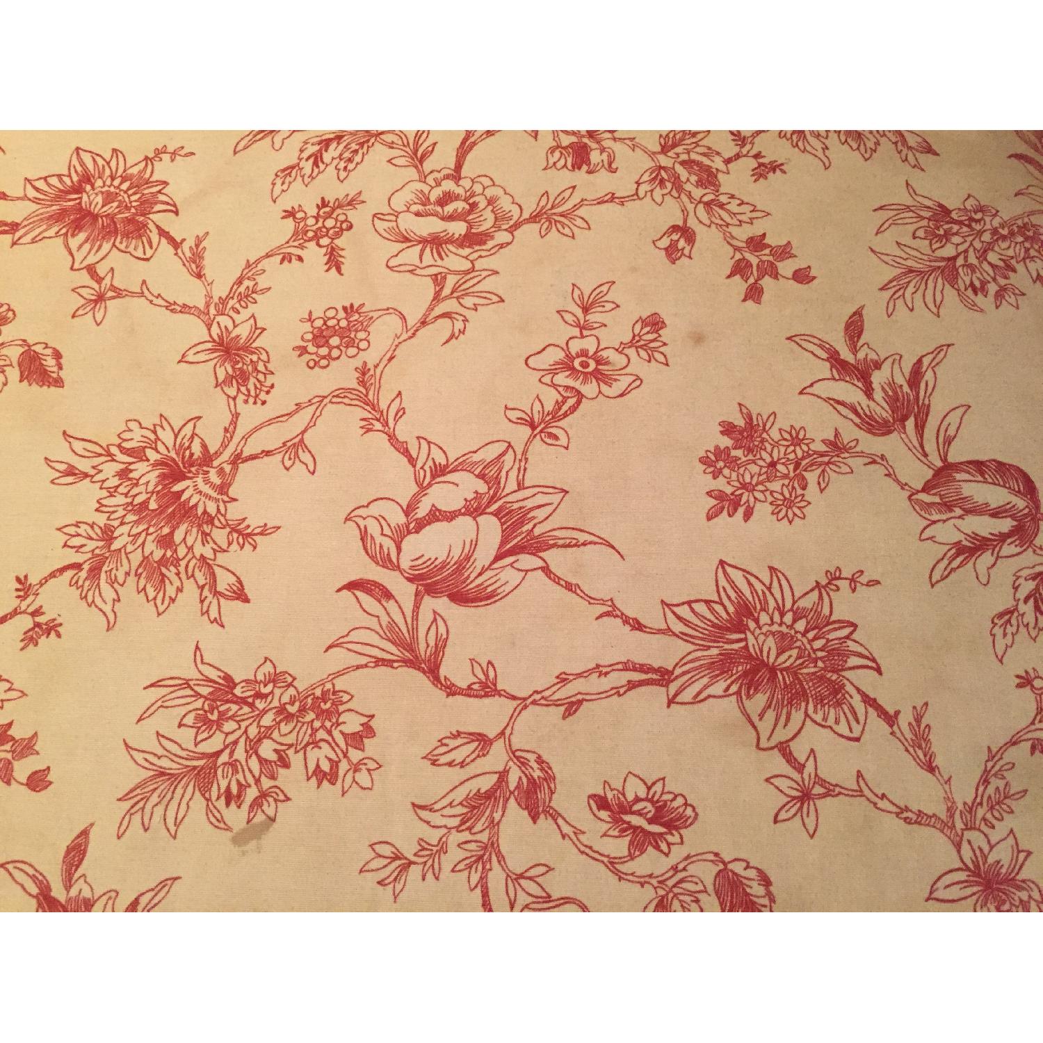 Kravet Red & Ivory Upholstered Sofa - image-3