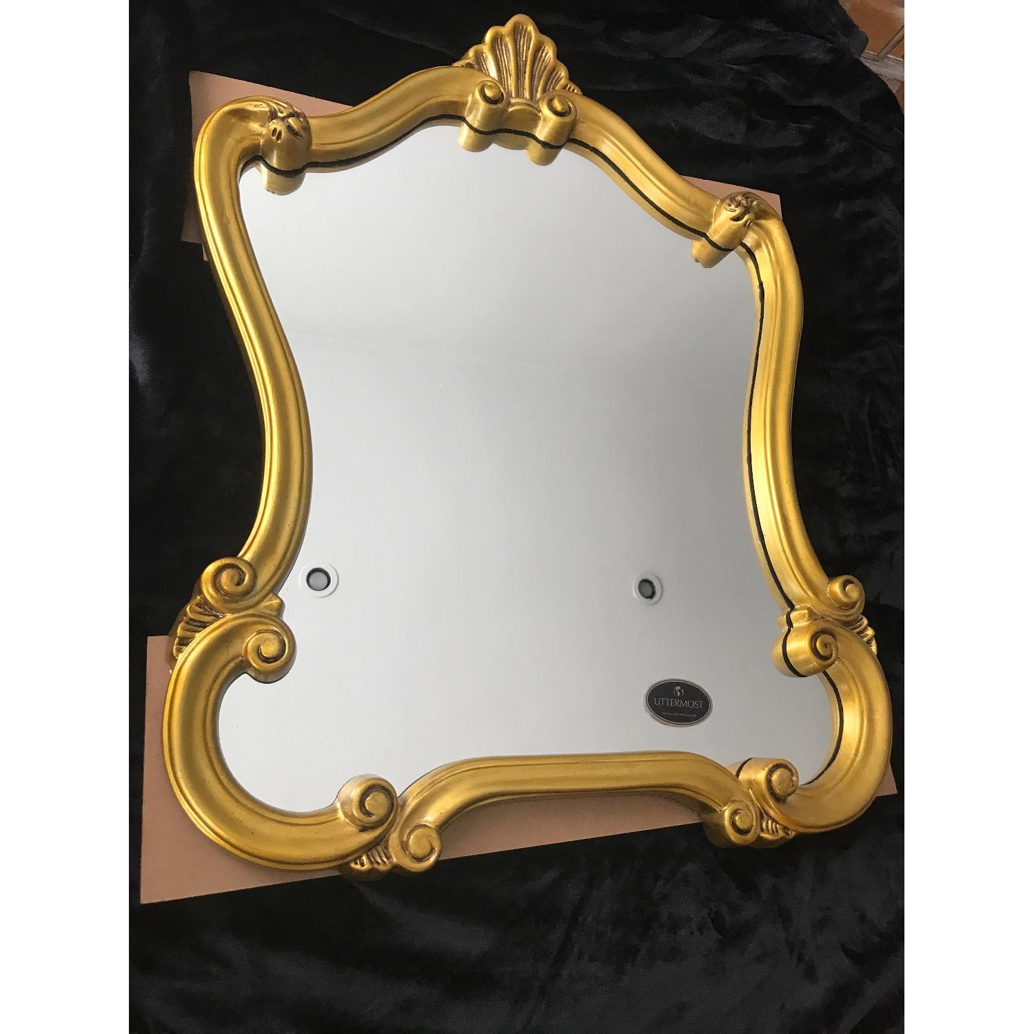 Uttermost Glam Hollywood Regency Vintage Style Wall Mirror - image-4