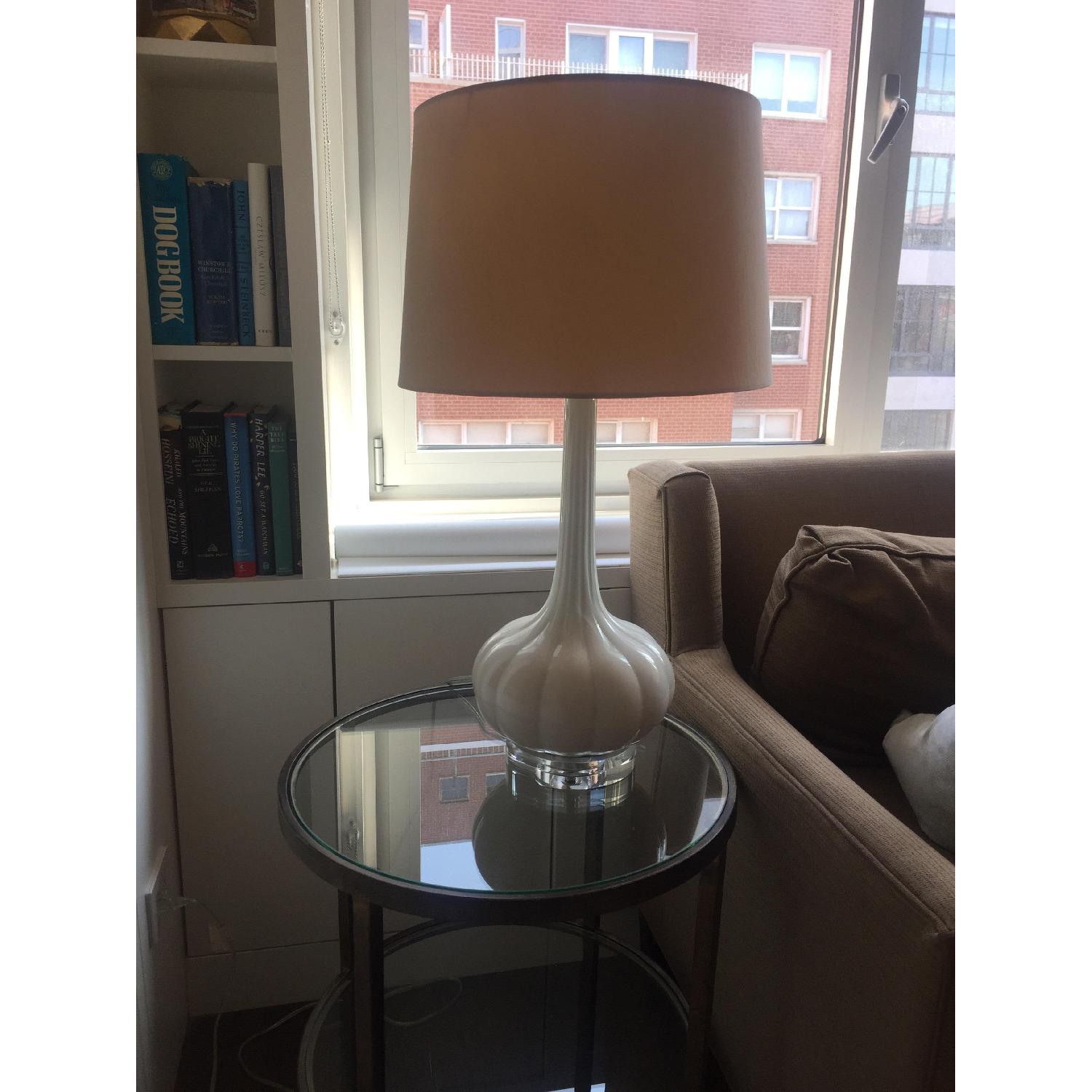 Shades of Light Glass Melon Lamp - image-1