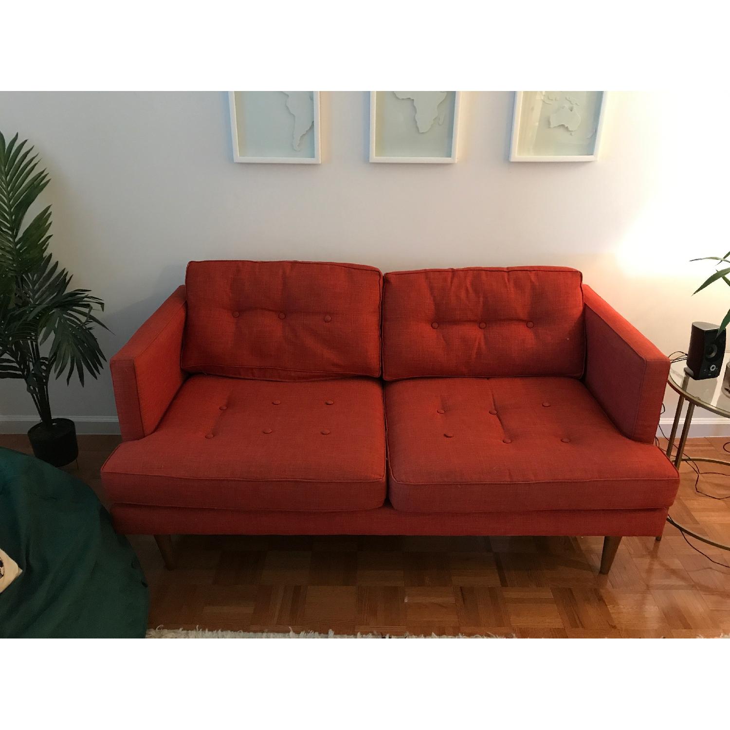 West Elm Peggy Mid-Century Loveseat - image-1