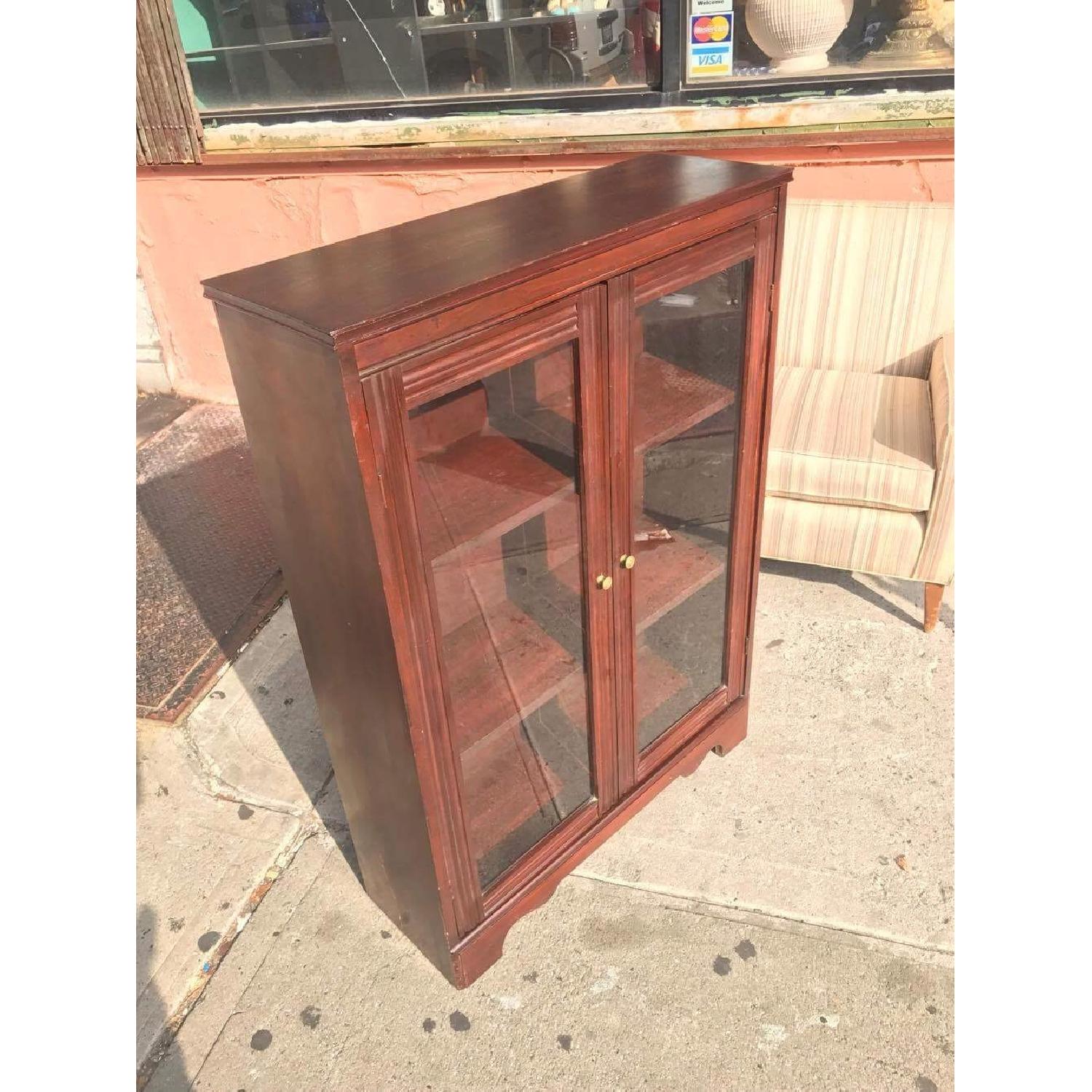 Antique 1940s Mahogany Bookcase/Cabinet - image-4