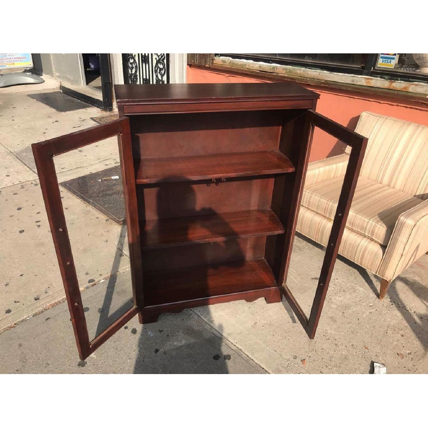 Antique 1940s Mahogany Bookcase/Cabinet - image-21