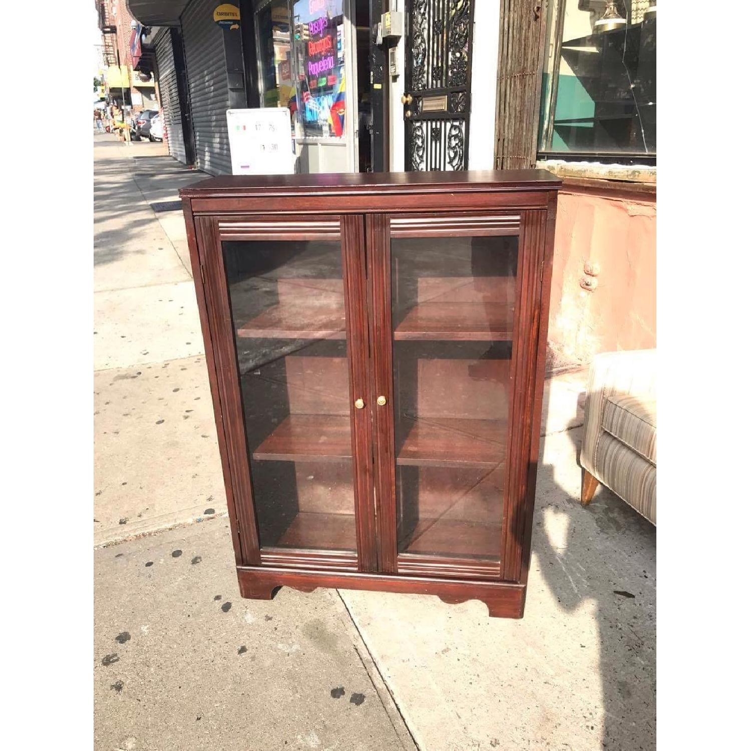Antique 1940s Mahogany Bookcase/Cabinet - image-25