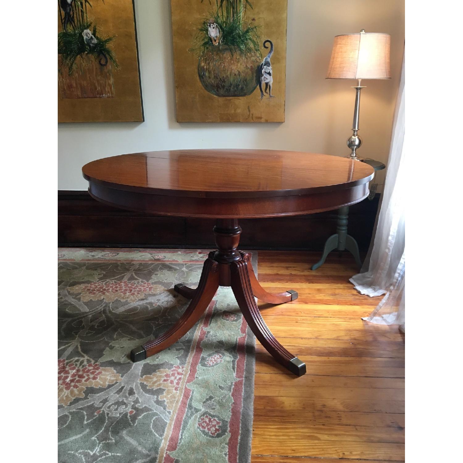 Antique Mahogany Dining Room Table w/ 4 Chairs - image-1
