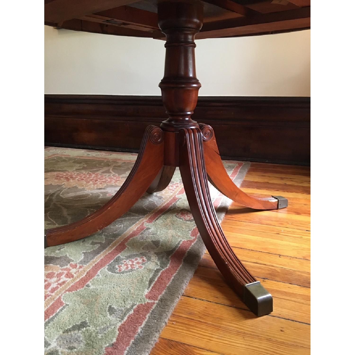 Antique Mahogany Dining Room Table w/ 4 Chairs - image-2