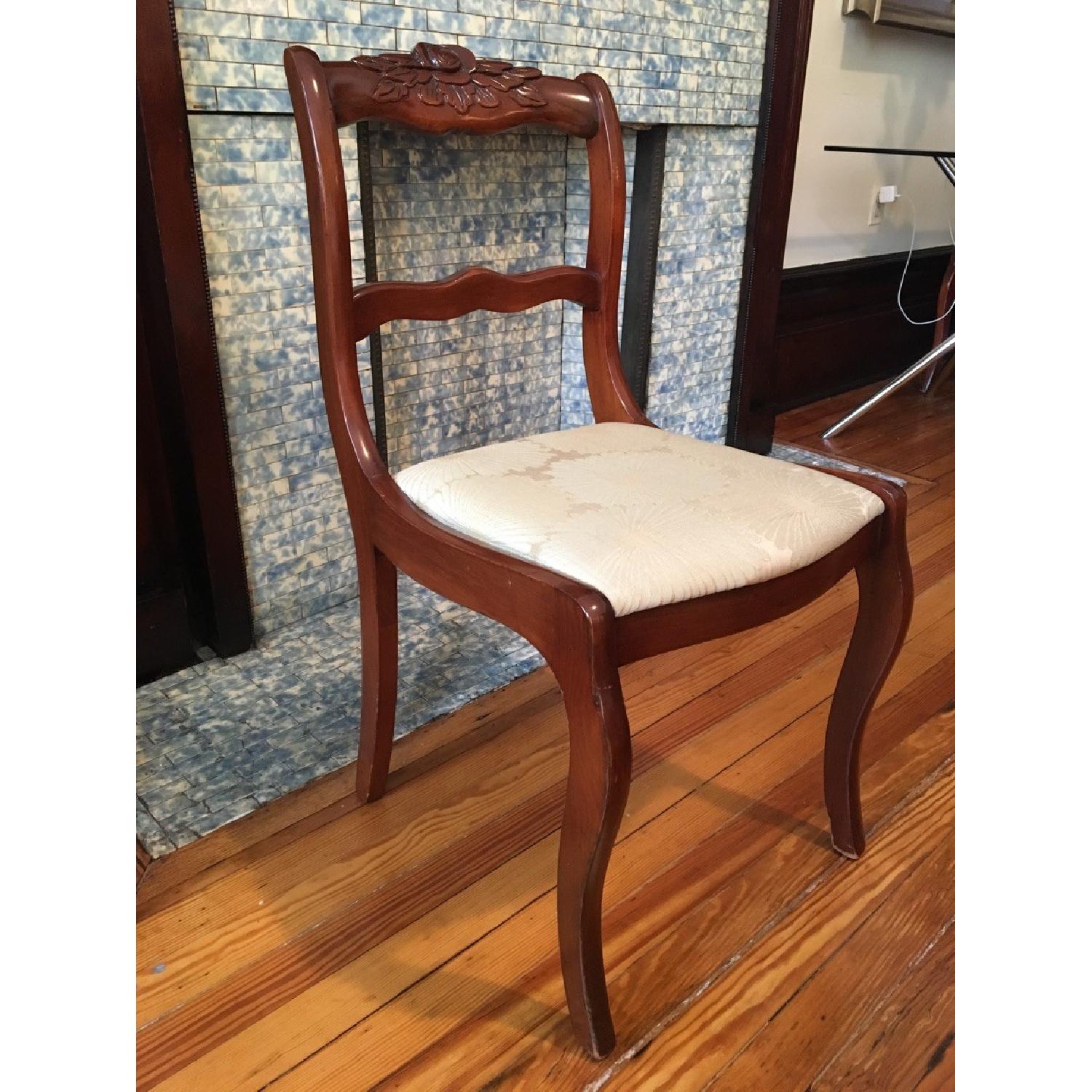 Antique Mahogany Dining Room Table w/ 4 Chairs - image-3
