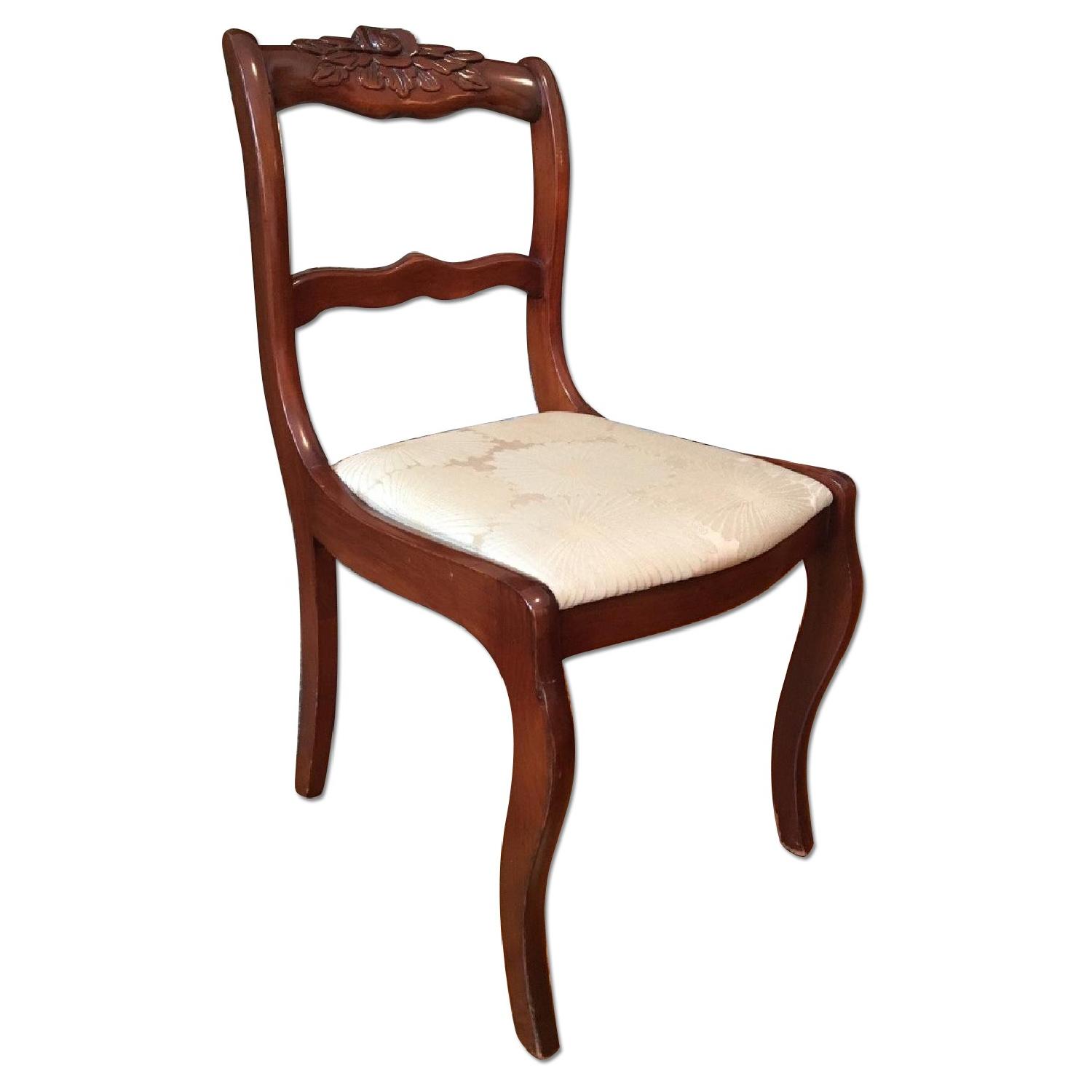 Antique Mahogany Dining Room Table w/ 4 Chairs - image-5