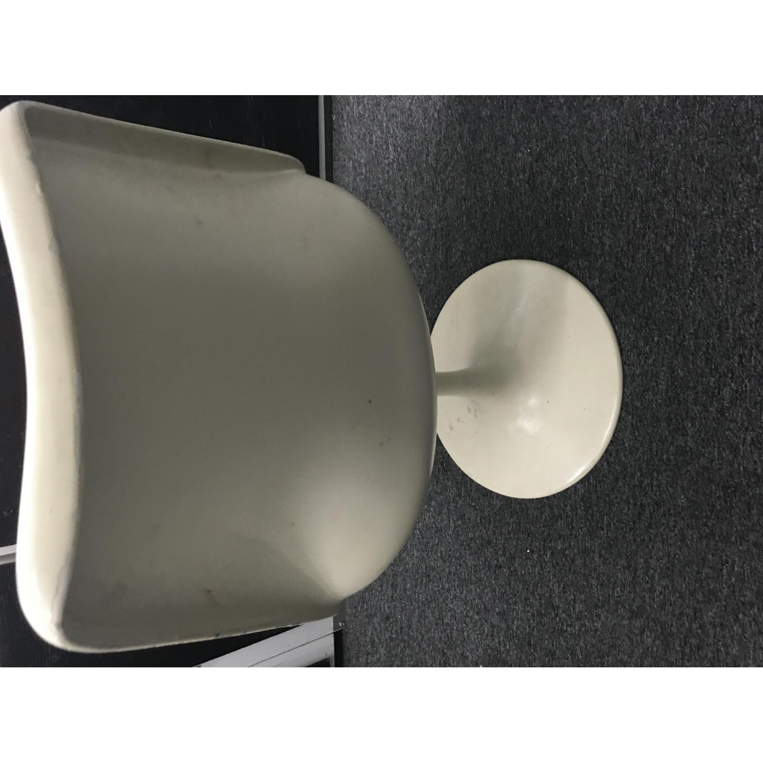 Vintage Red & White Chair - image-1