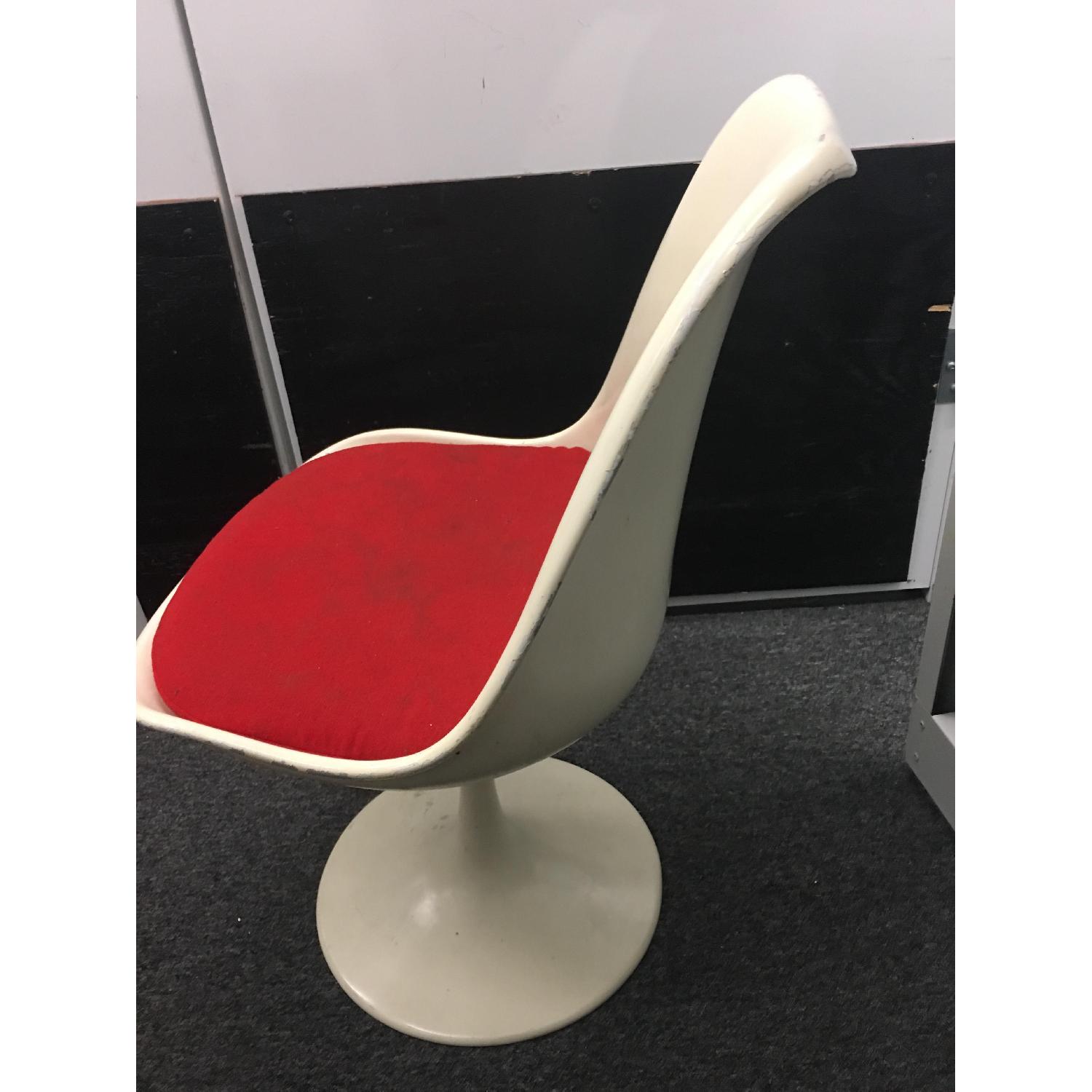 Vintage Red & White Chair - image-2