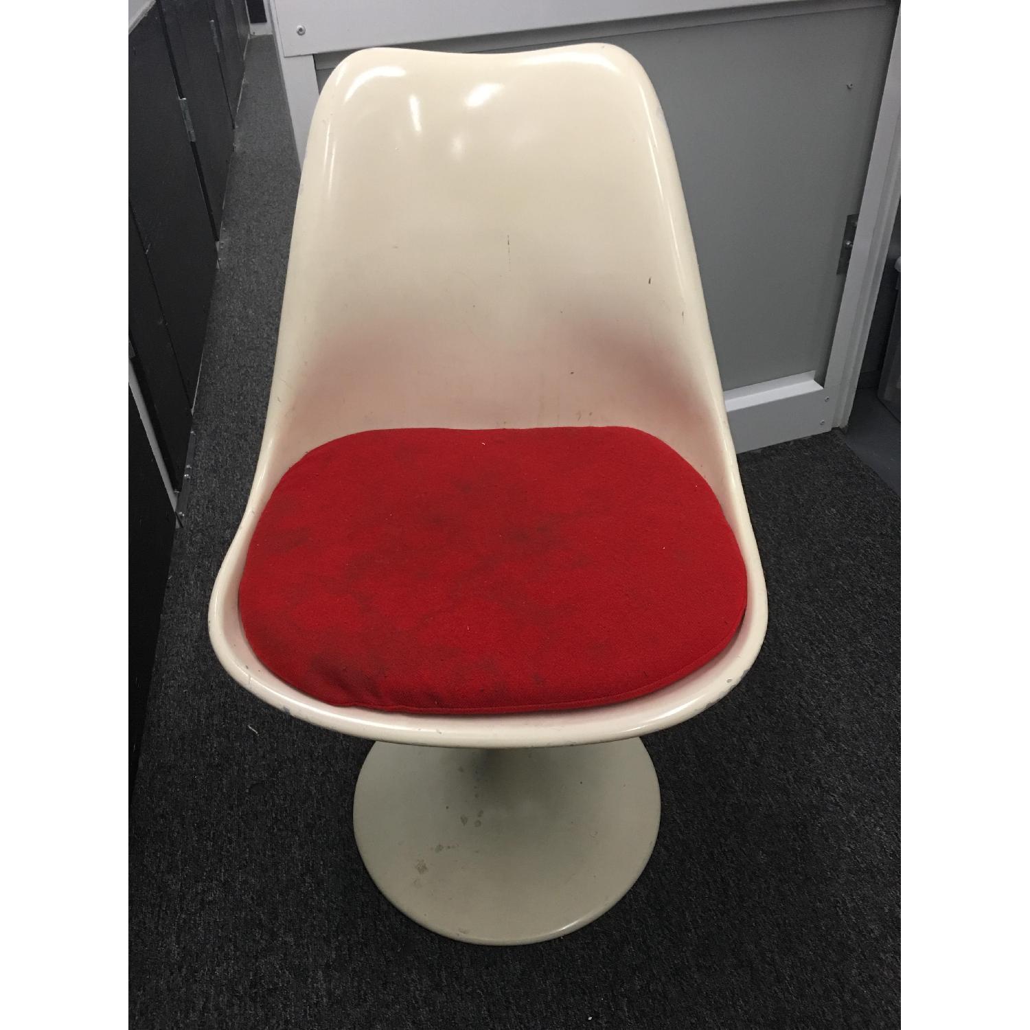 Vintage Red & White Chair - image-5