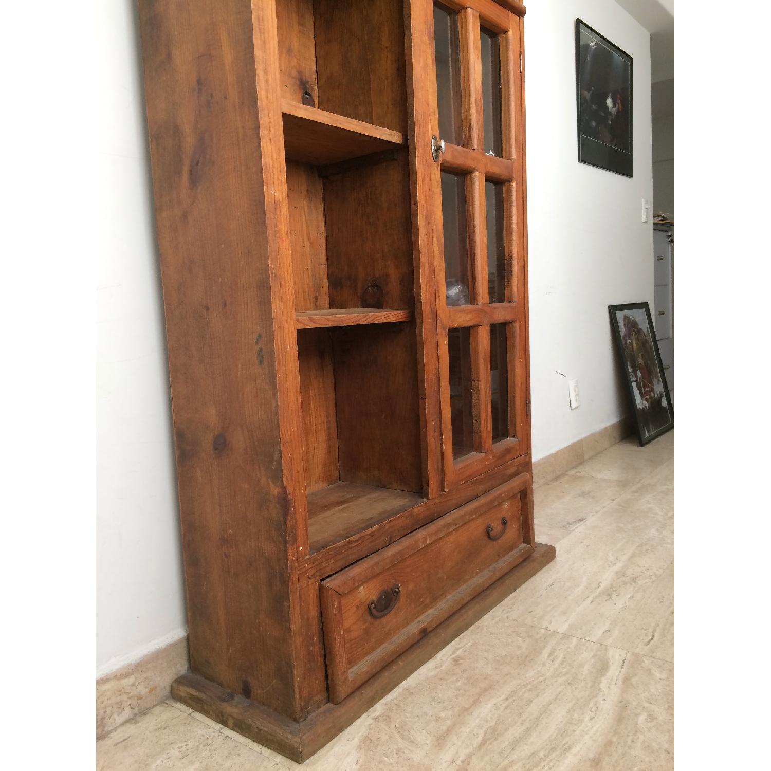 Rustic Wooden Country Bookshelves w/ Drawer - image-4