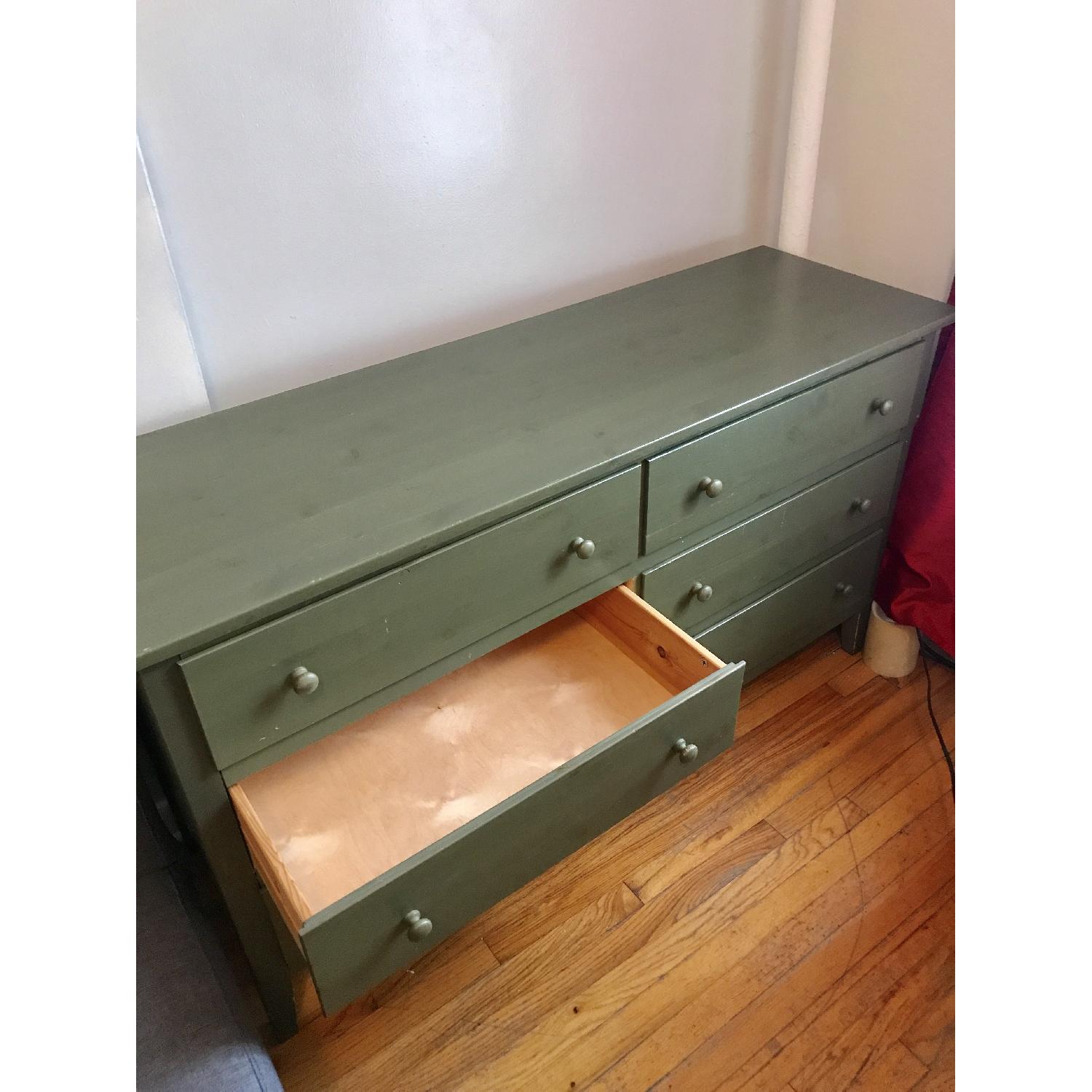 6 Drawer Dresser in Green - image-3