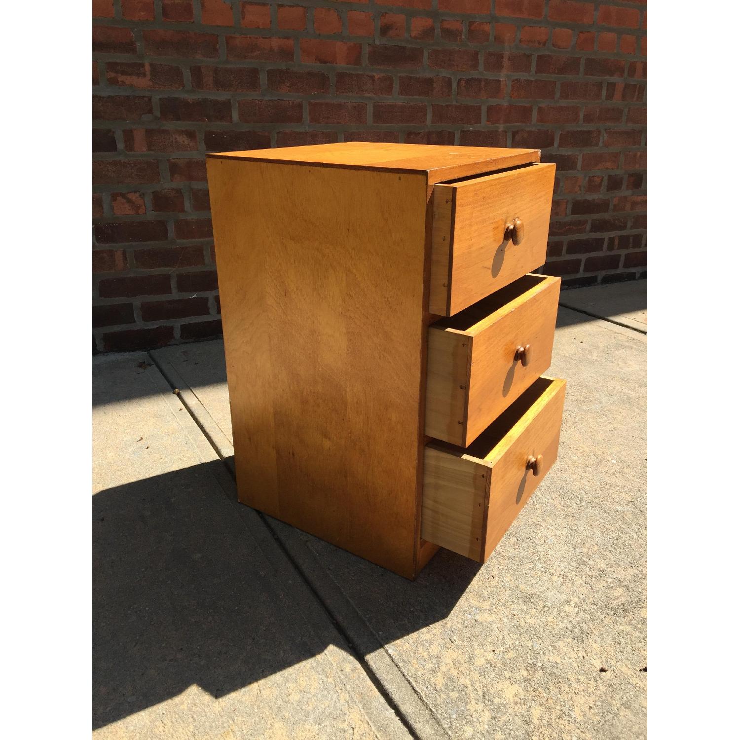Wood 3 Drawer Nightstand - image-1