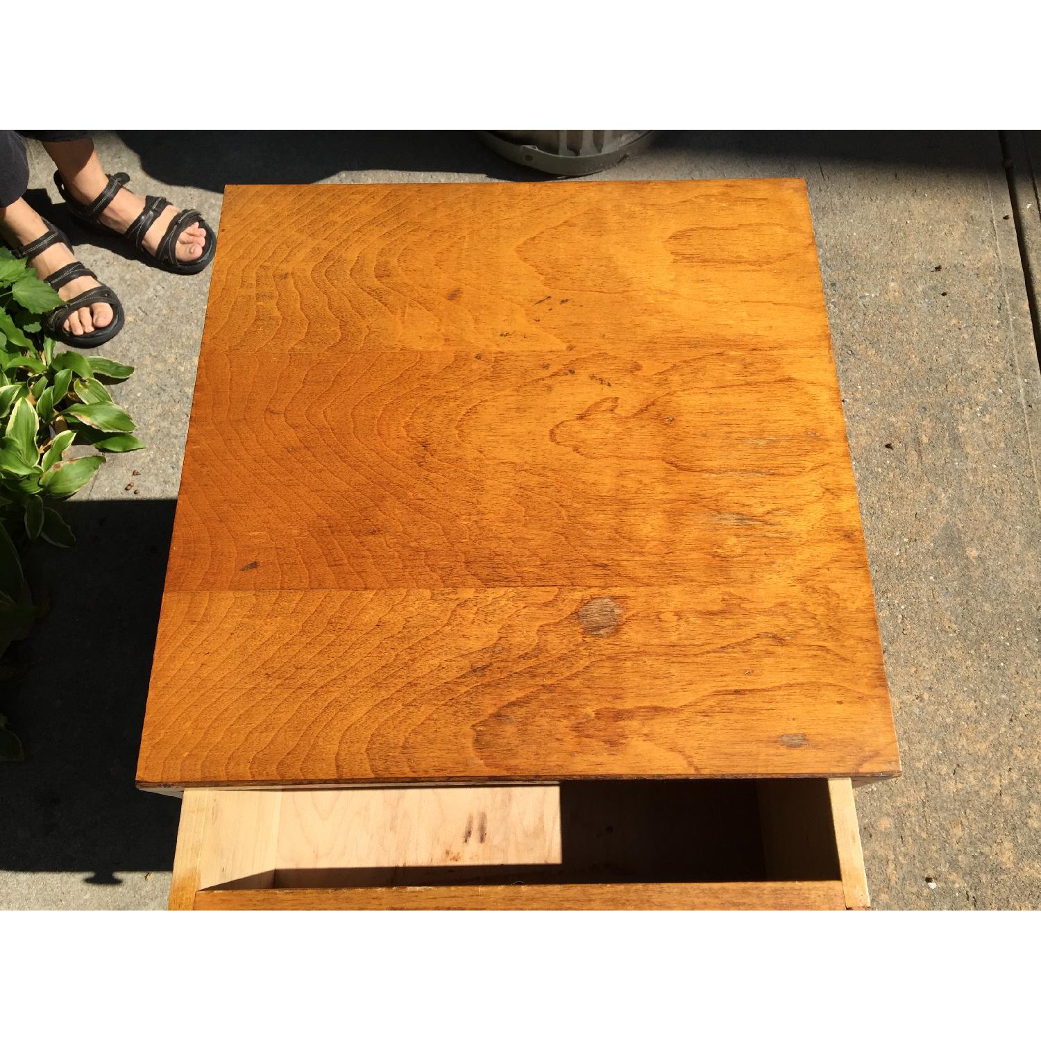 Wood 3 Drawer Nightstand - image-2