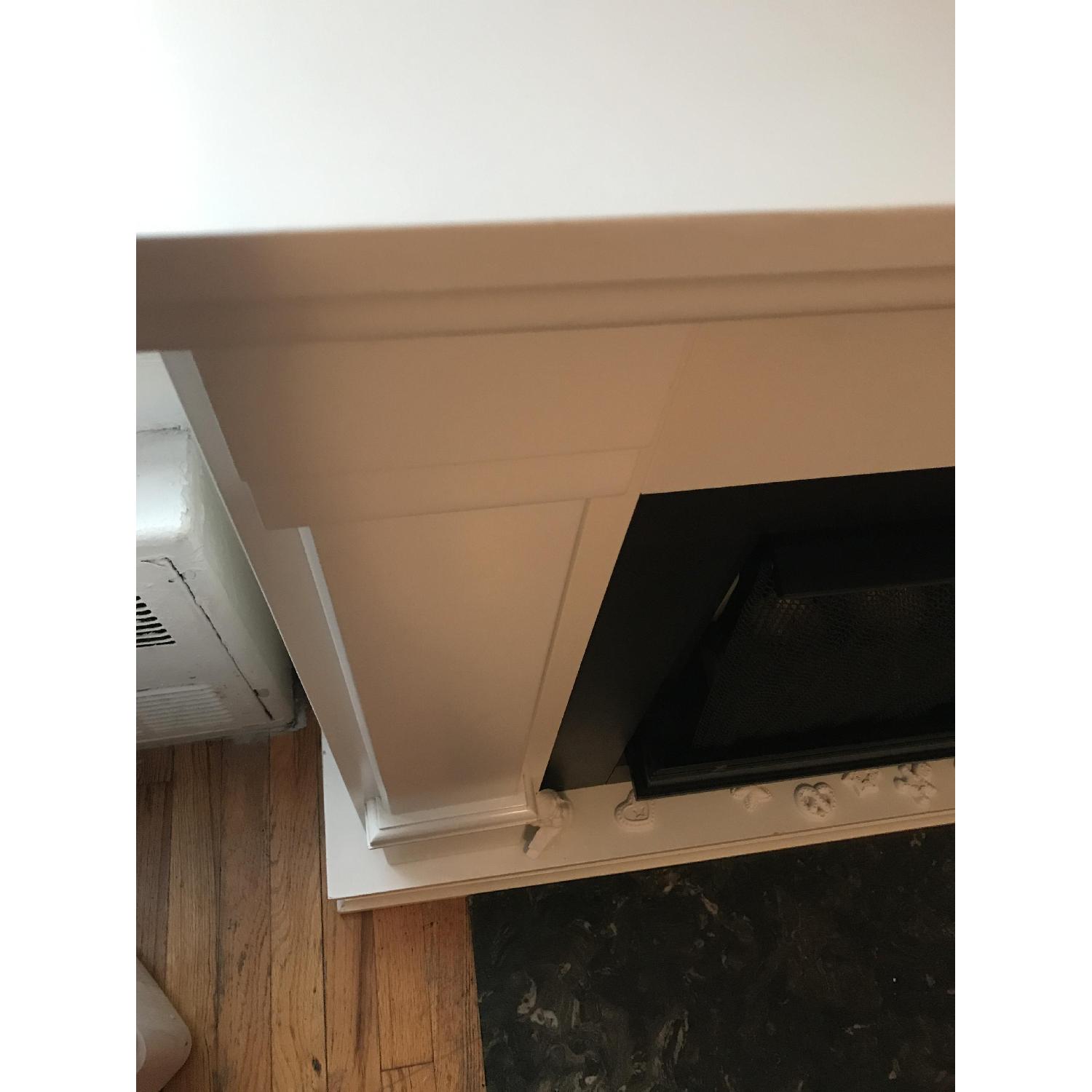 Real Flame White Fireplace - image-1