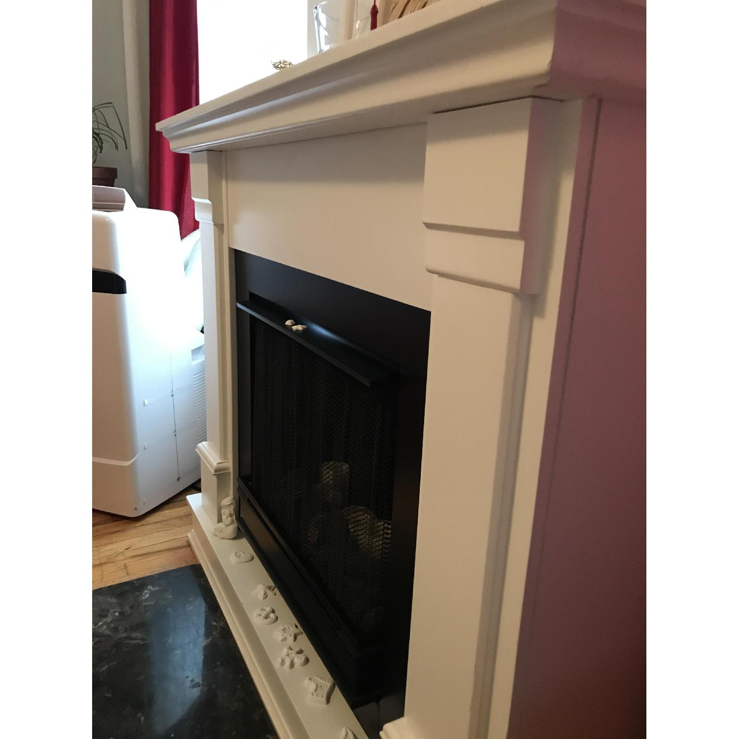 Real Flame White Fireplace - image-3