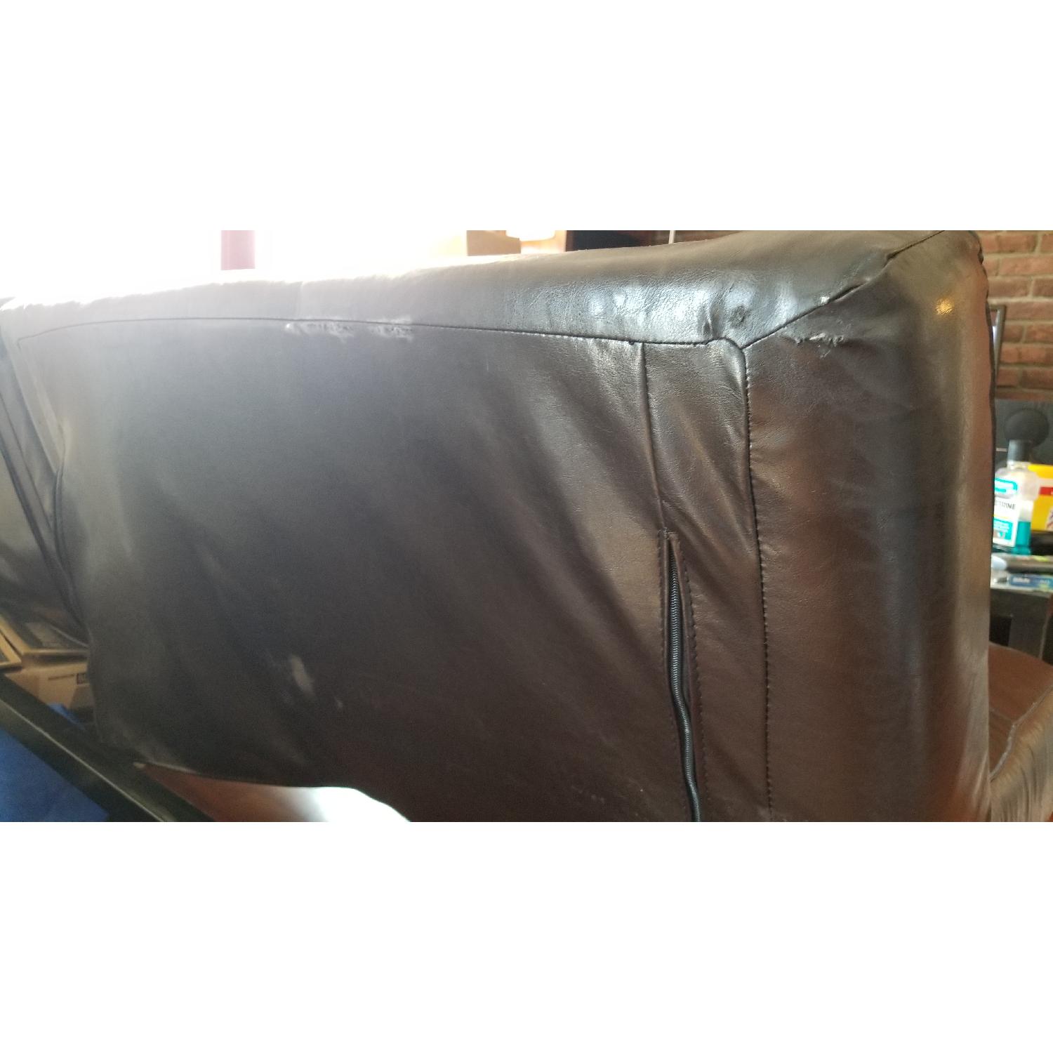 Pier 1 Faux Leather Futon - image-4