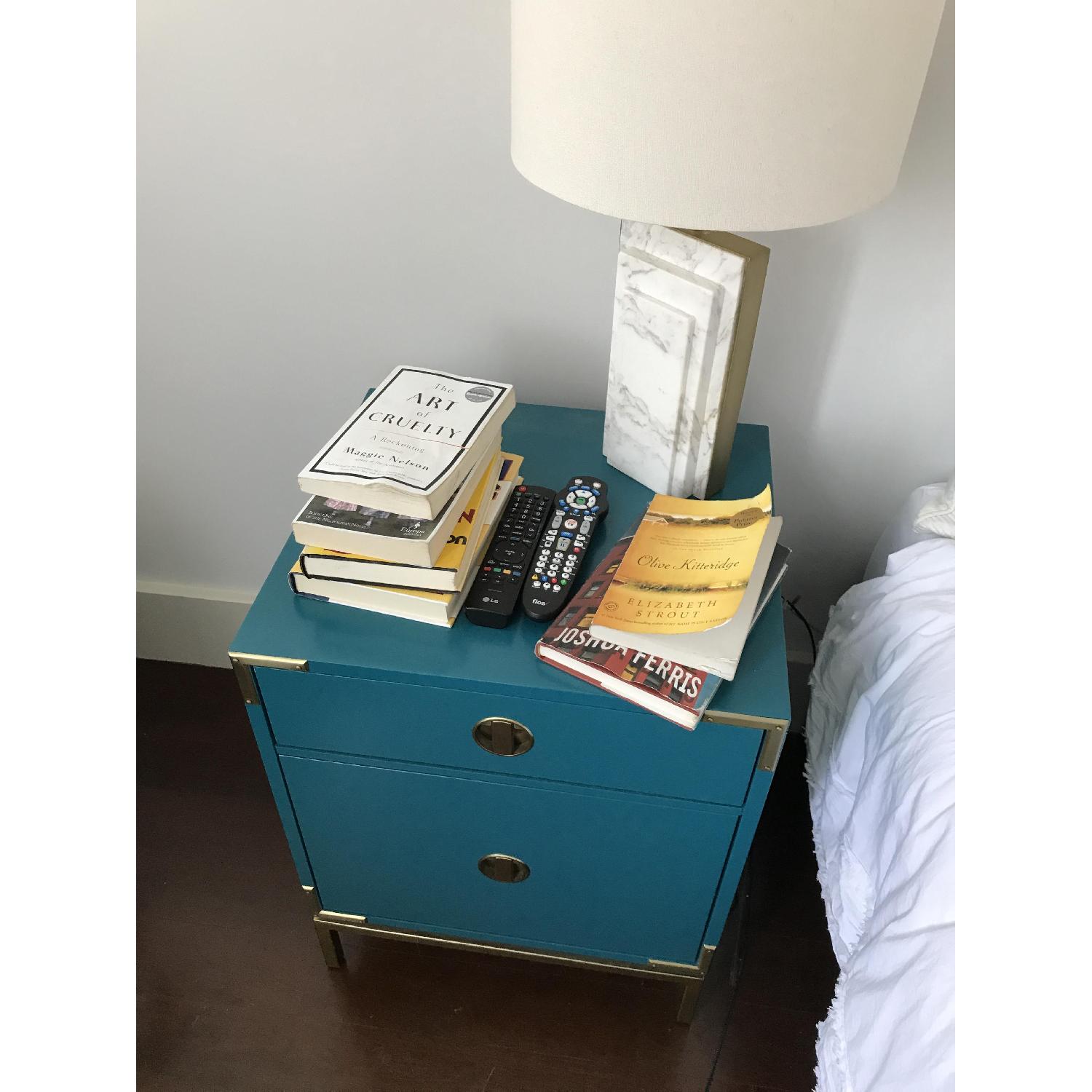 West Elm Modern Turquoise Malone Nightstand - image-2