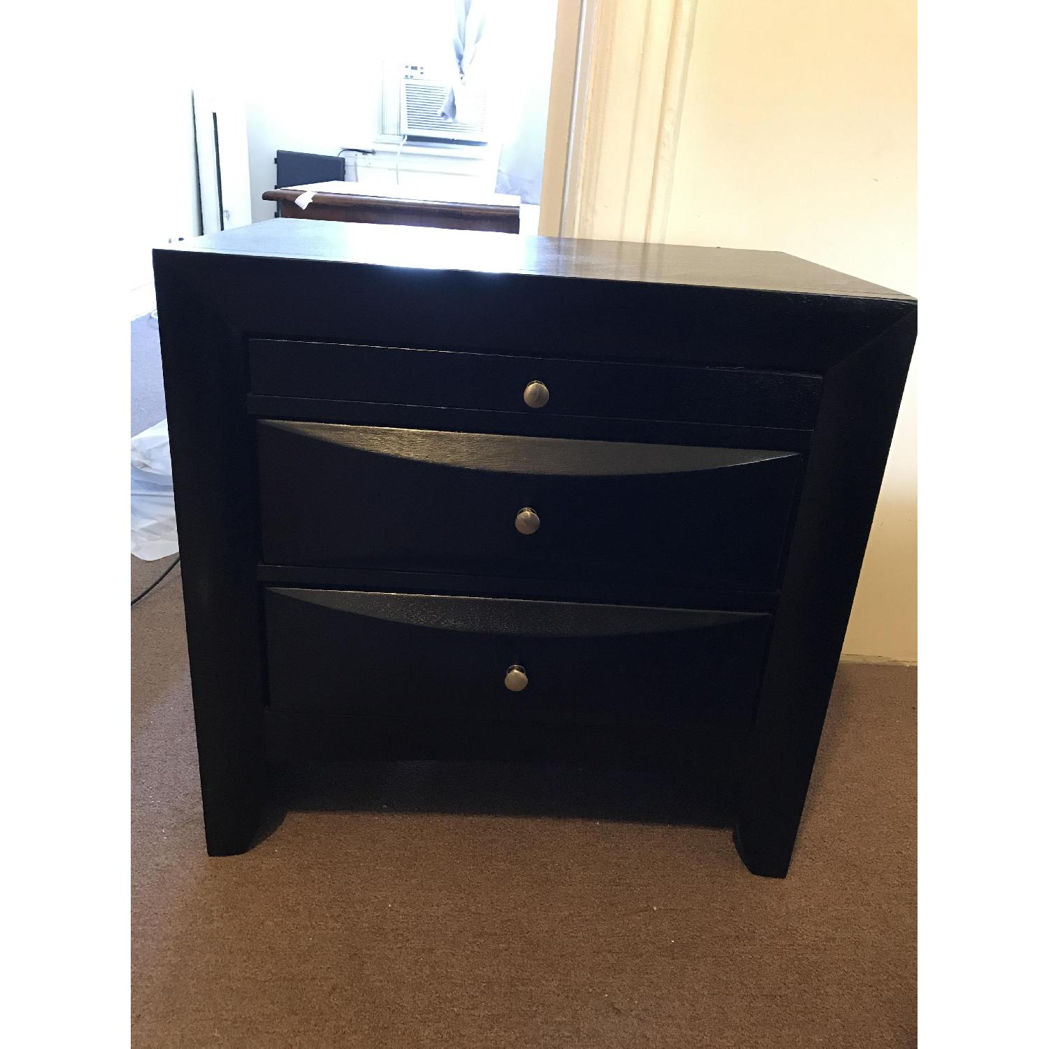 Walmart Wooden Nightstand - image-1