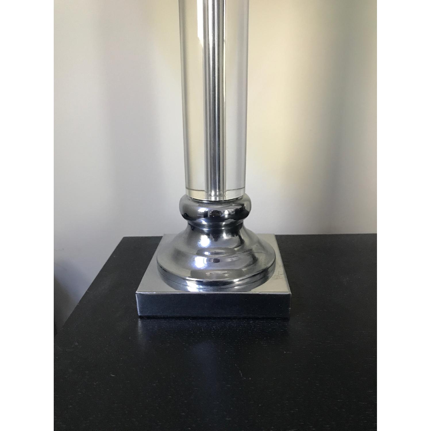 Joss & Main Silver/Crystal Table Lamps w/ White Shade - image-2