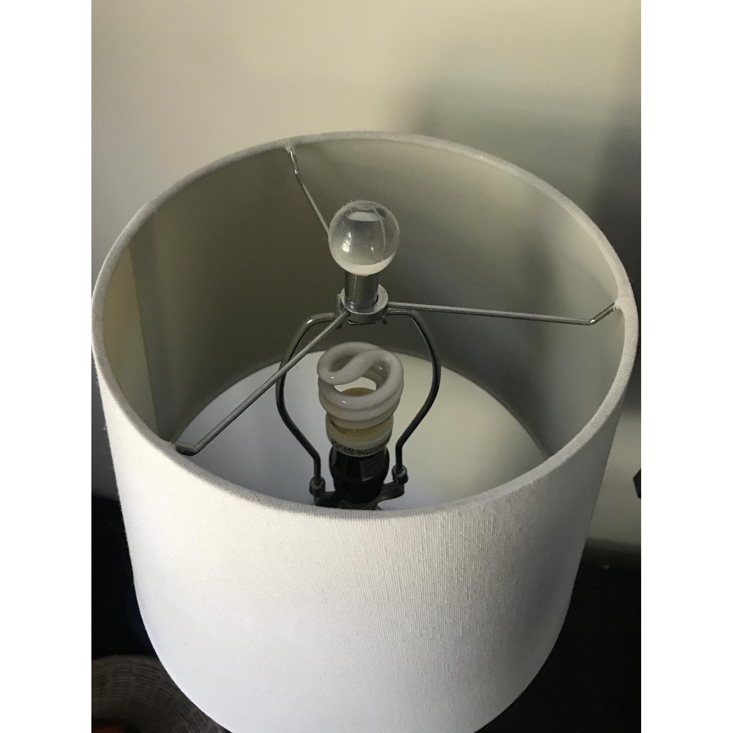 Joss & Main Silver/Crystal Table Lamps w/ White Shade - image-4