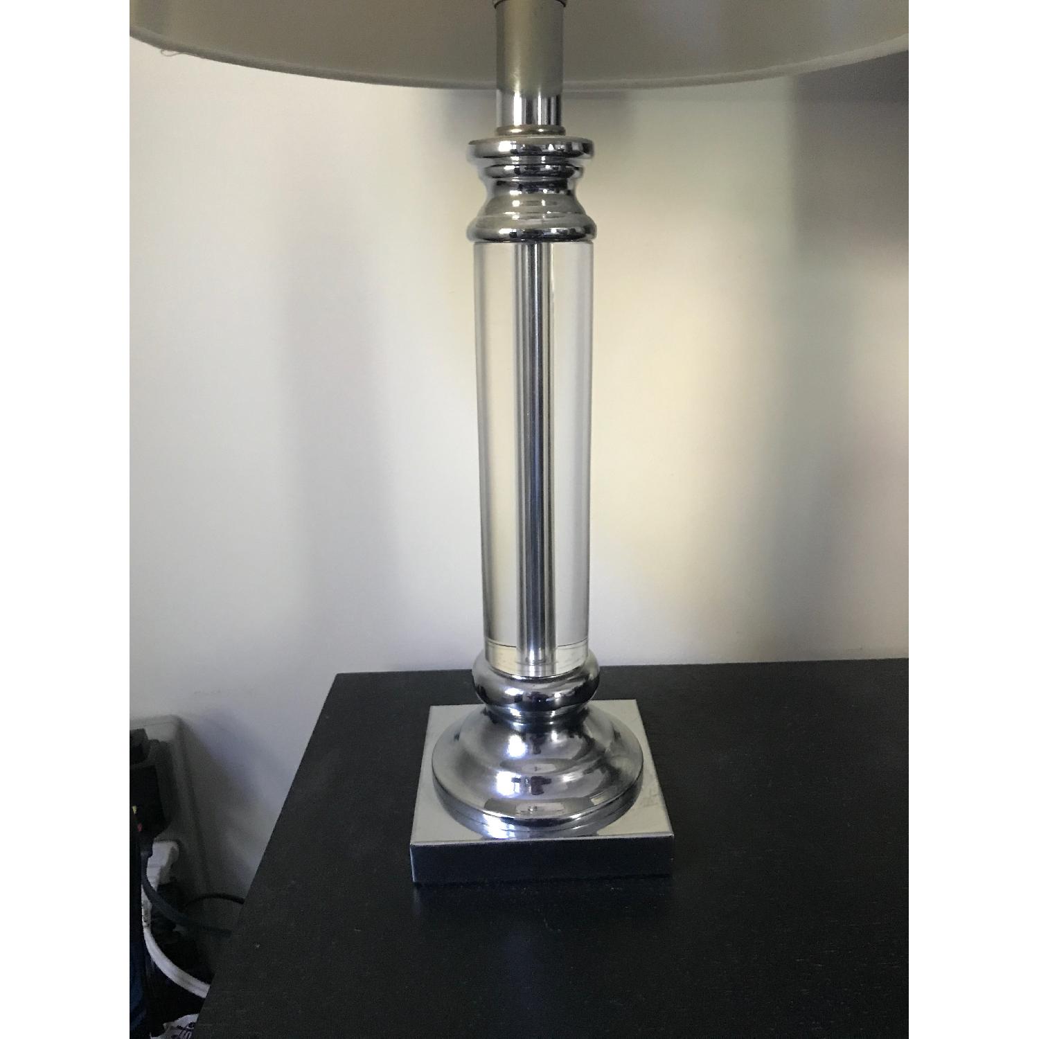 Joss & Main Silver/Crystal Table Lamps w/ White Shade - image-5