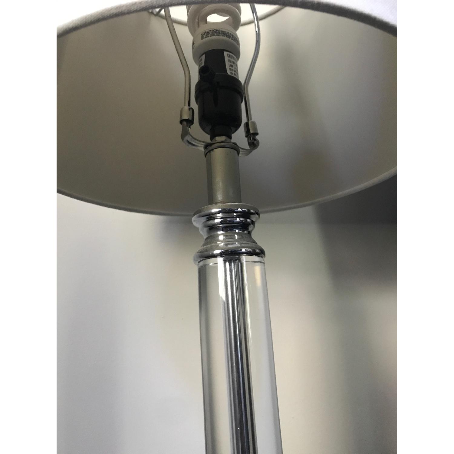 Joss & Main Silver/Crystal Table Lamps w/ White Shade - image-6