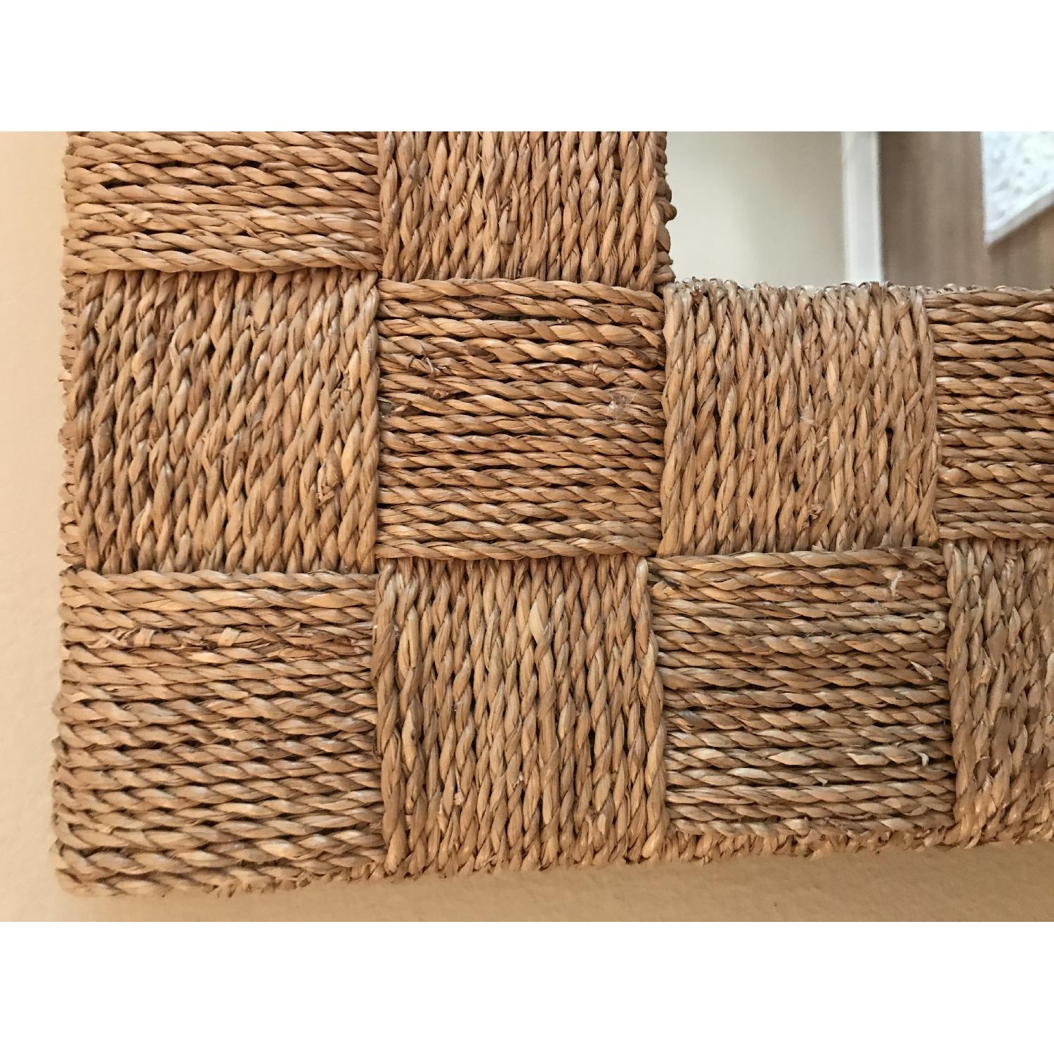 West Elm Wicker Mirror - image-2