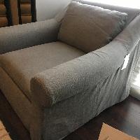 Restoration Hardware Belgian Roll Arm Slipcovered Chair