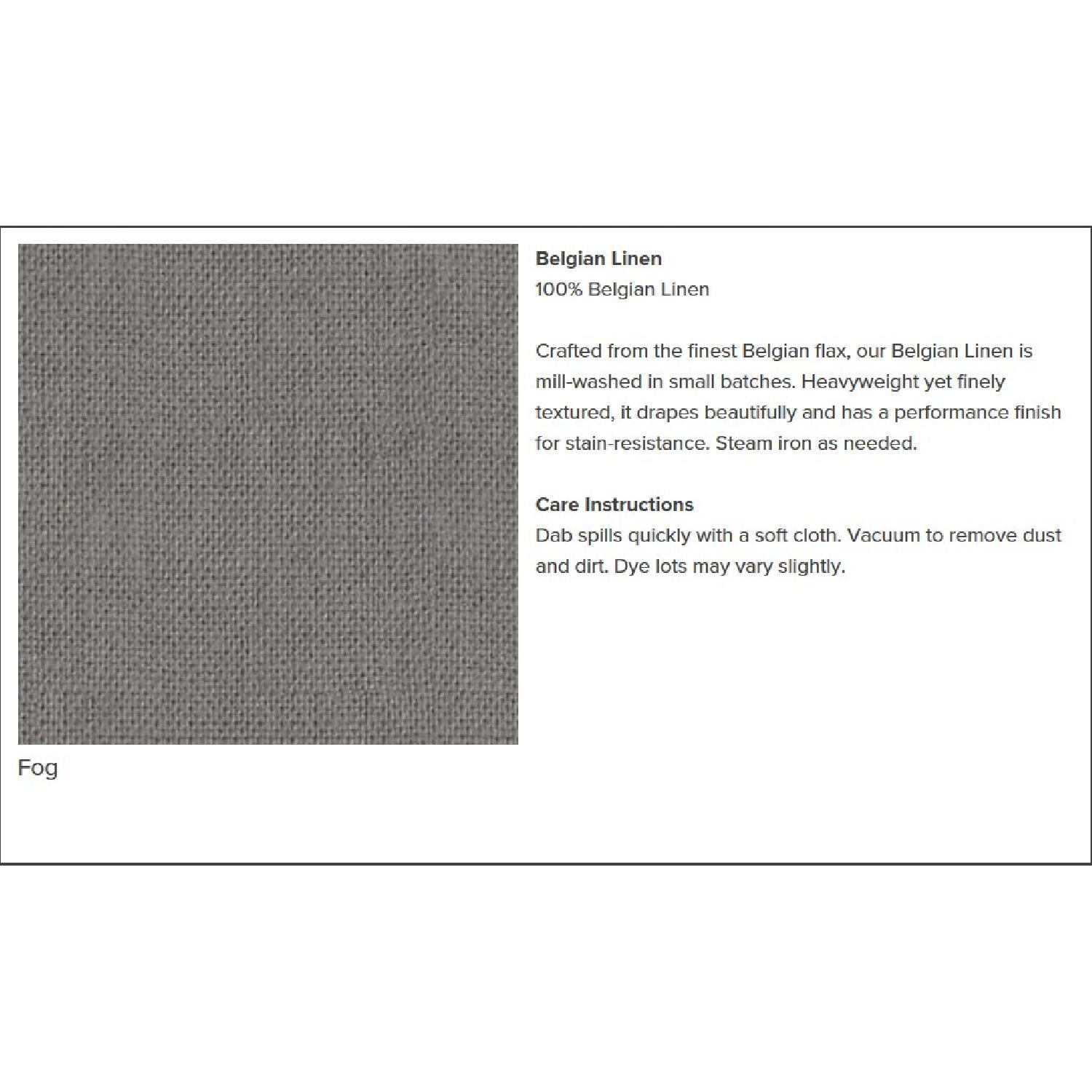 Restoration Hardware Belgian Roll Arm Slipcovered Chair - image-4