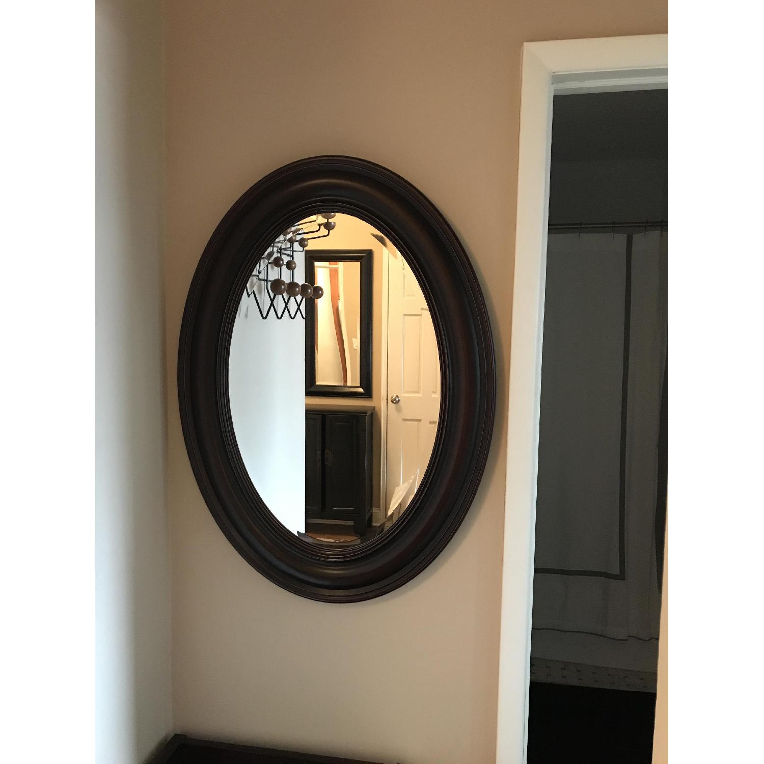 Pottery Barn Oval Mirror - image-1