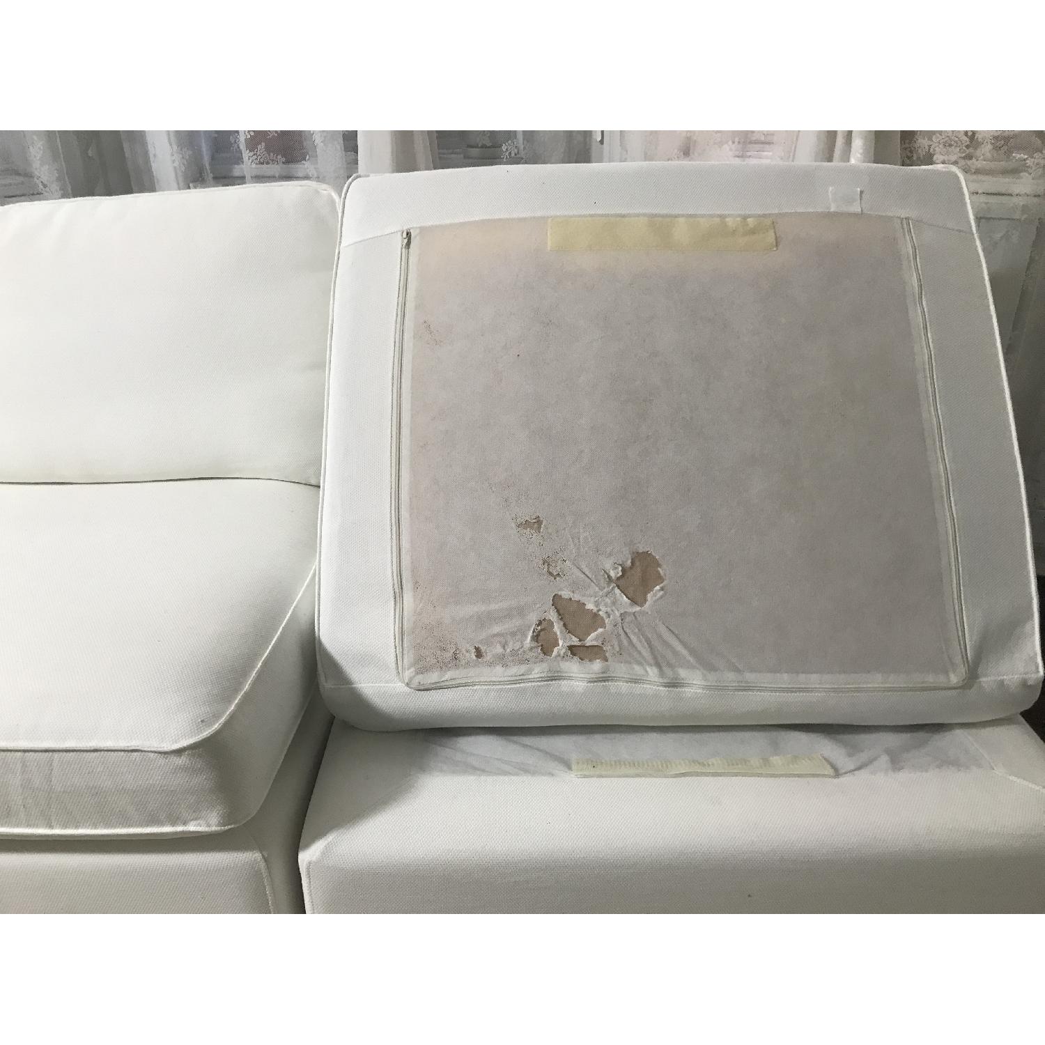 Ikea 2 Piece Sectional Sofa & Ottoman - image-4