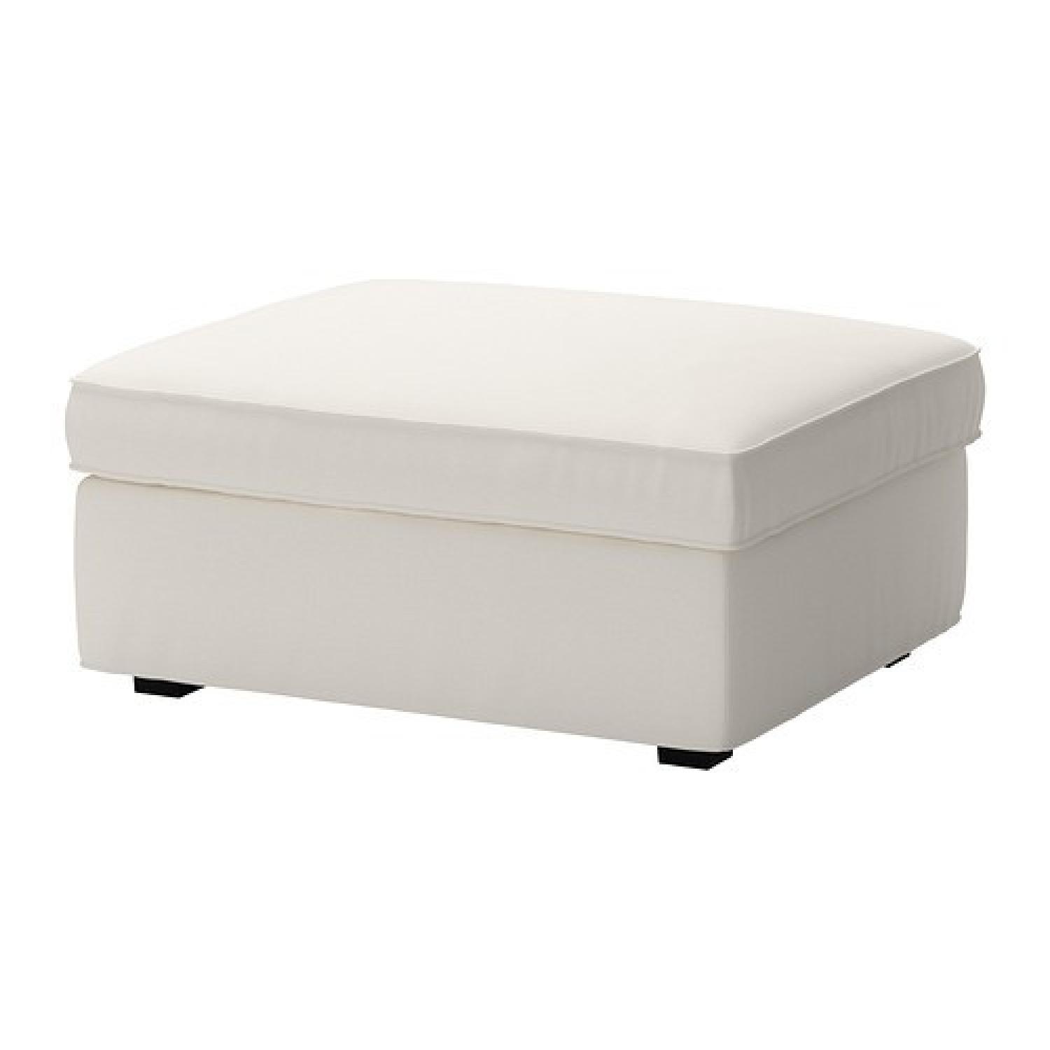Ikea 2 Piece Sectional Sofa & Ottoman - image-8