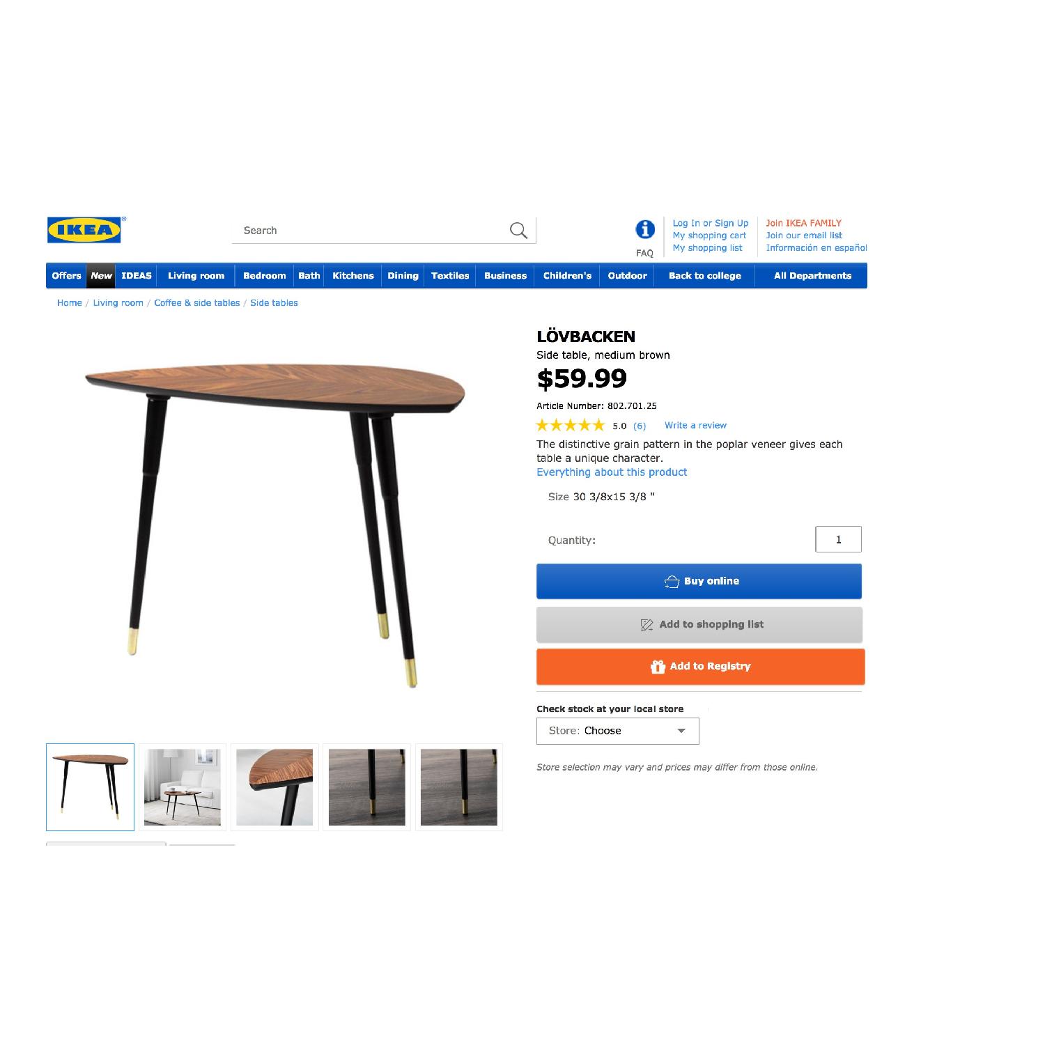 Ikea Lovbacken Side Table - image-4