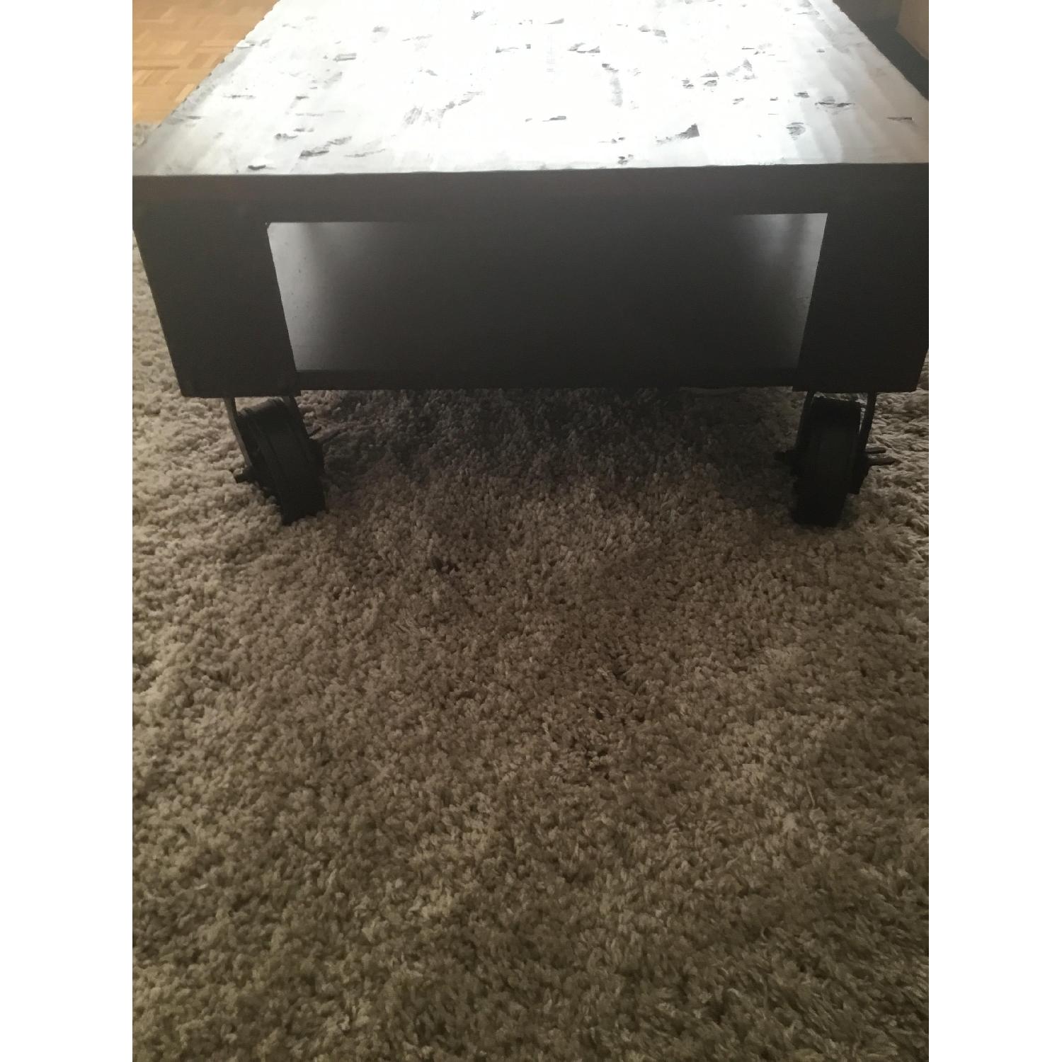 Raymour & Flanigan Pine Coffee Table - image-3