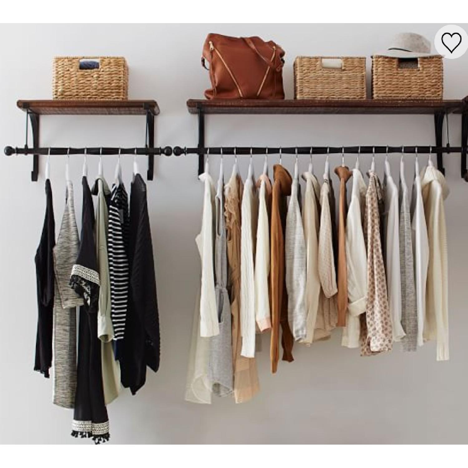 Pottery Barn New York Closet Shelf in Rustic Mahogany - image-2