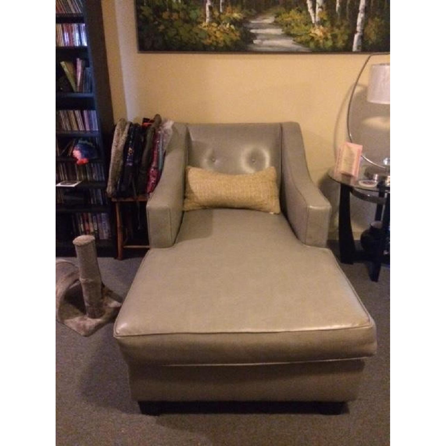 Bob's Leather Chaise Lounge - image-2