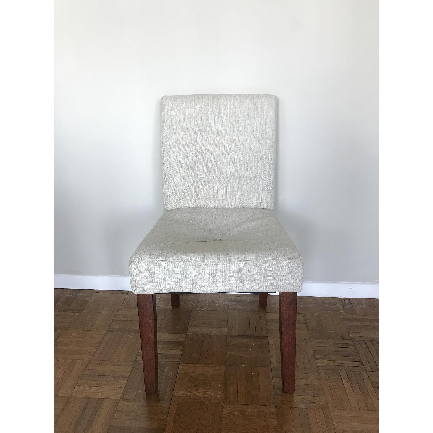 Target Oatmeal Linen Dining Chairs - image-2