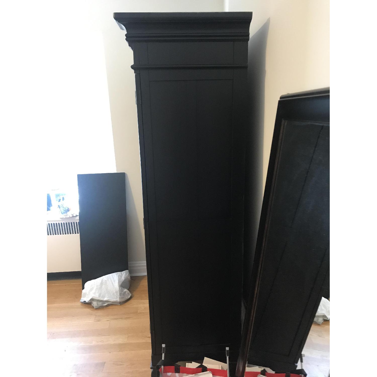 Plantation Cove Wood Black Armoire - image-4