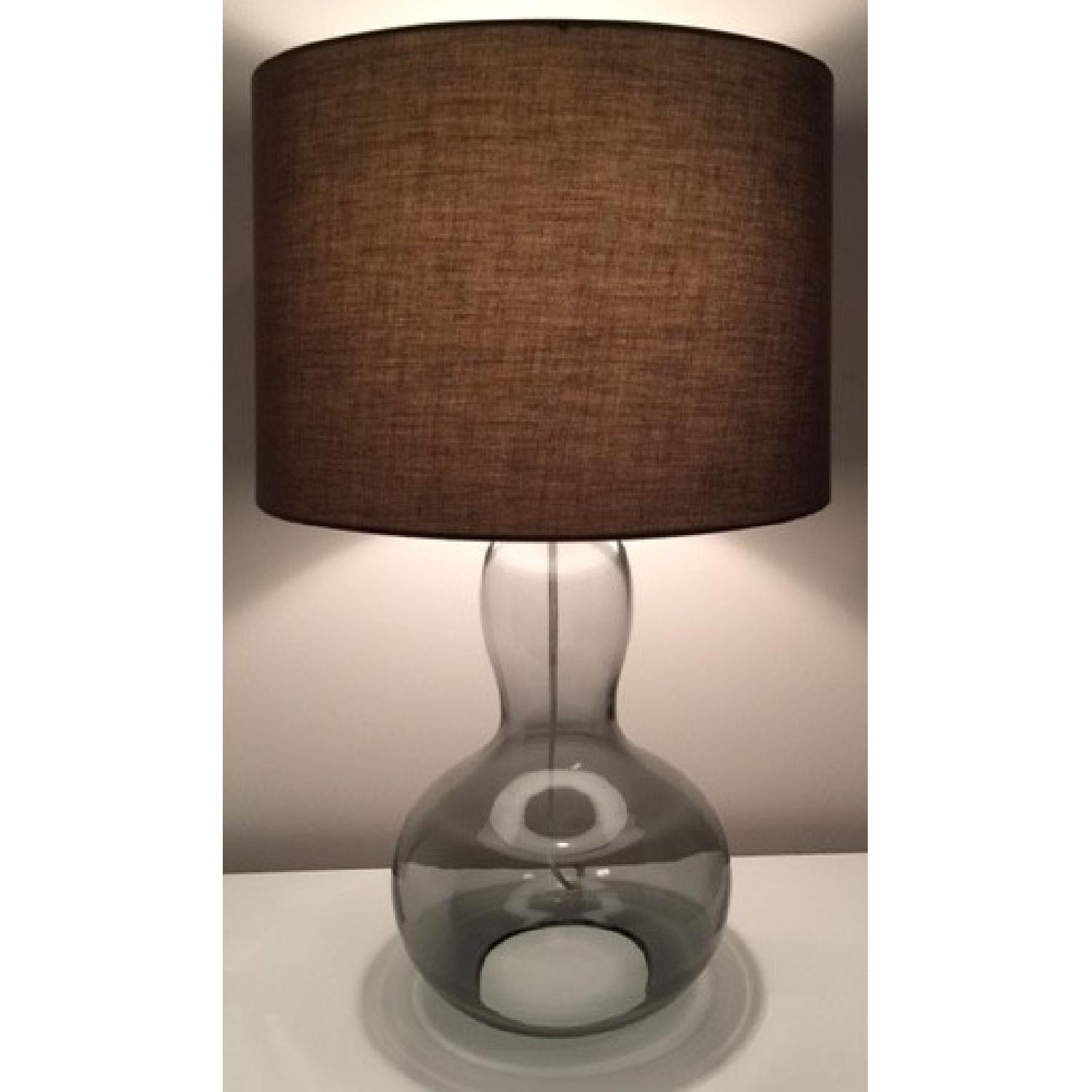 West Elm Gourd Lamps in Charcoal - image-2