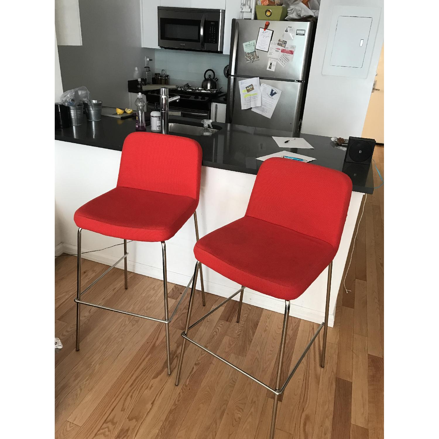 CB2 Red Charlie Barstools - image-1