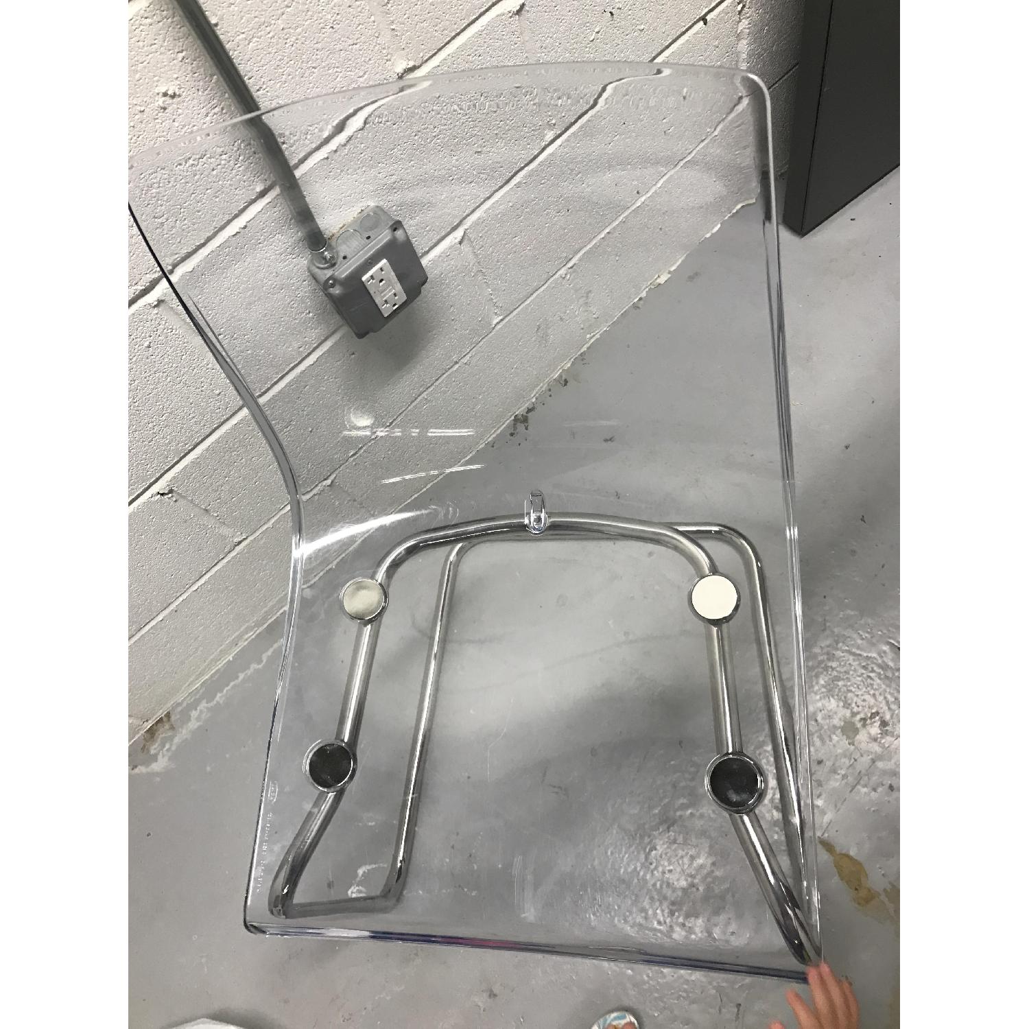 Ikea Tobias Chrome Plated Acrylic/Clear Chair - image-2