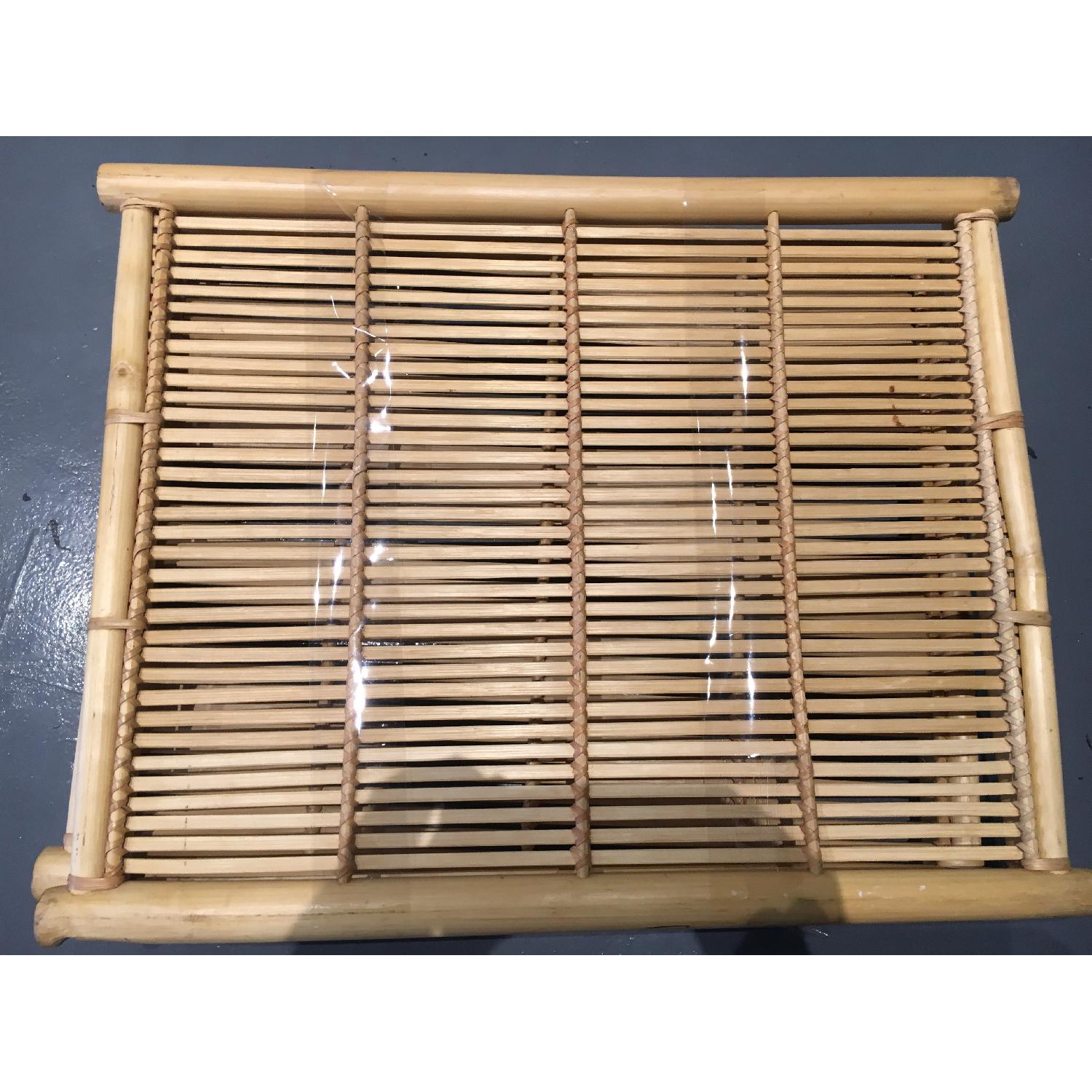 Handmade Natural Bamboo Woven Trays - image-1