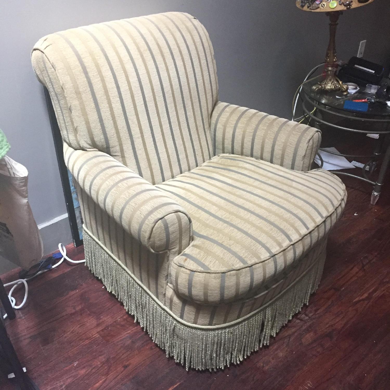 Striped Fringe Armchair - image-2