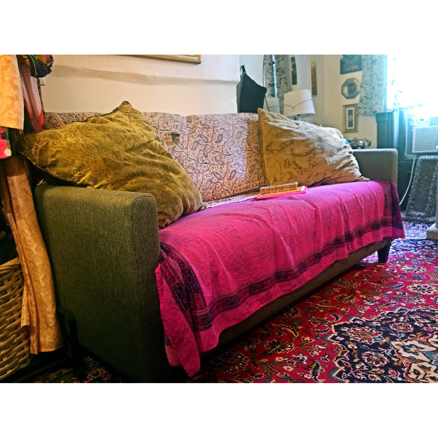 Crate & Barrel Queen Sleeper Sofa - image-3