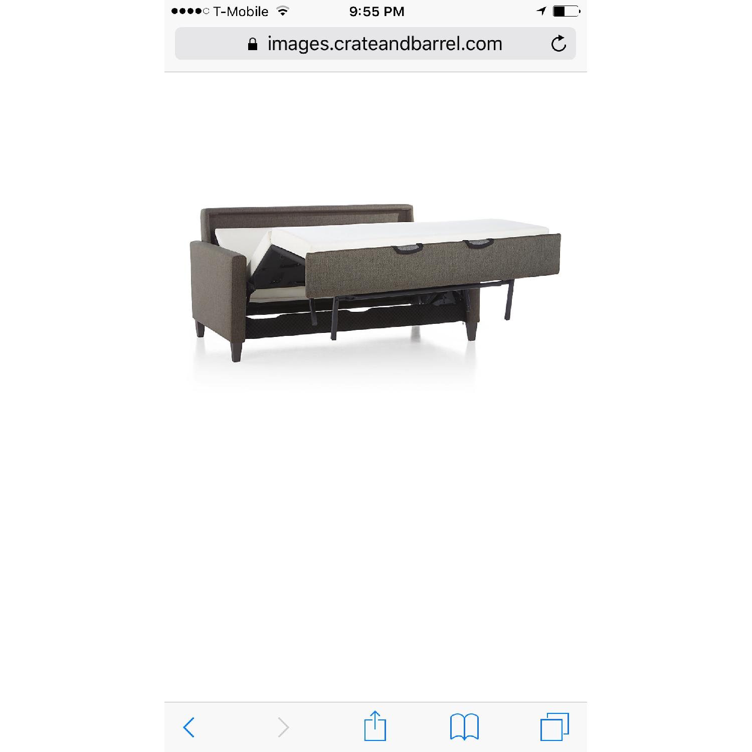 Crate & Barrel Queen Sleeper Sofa - image-9